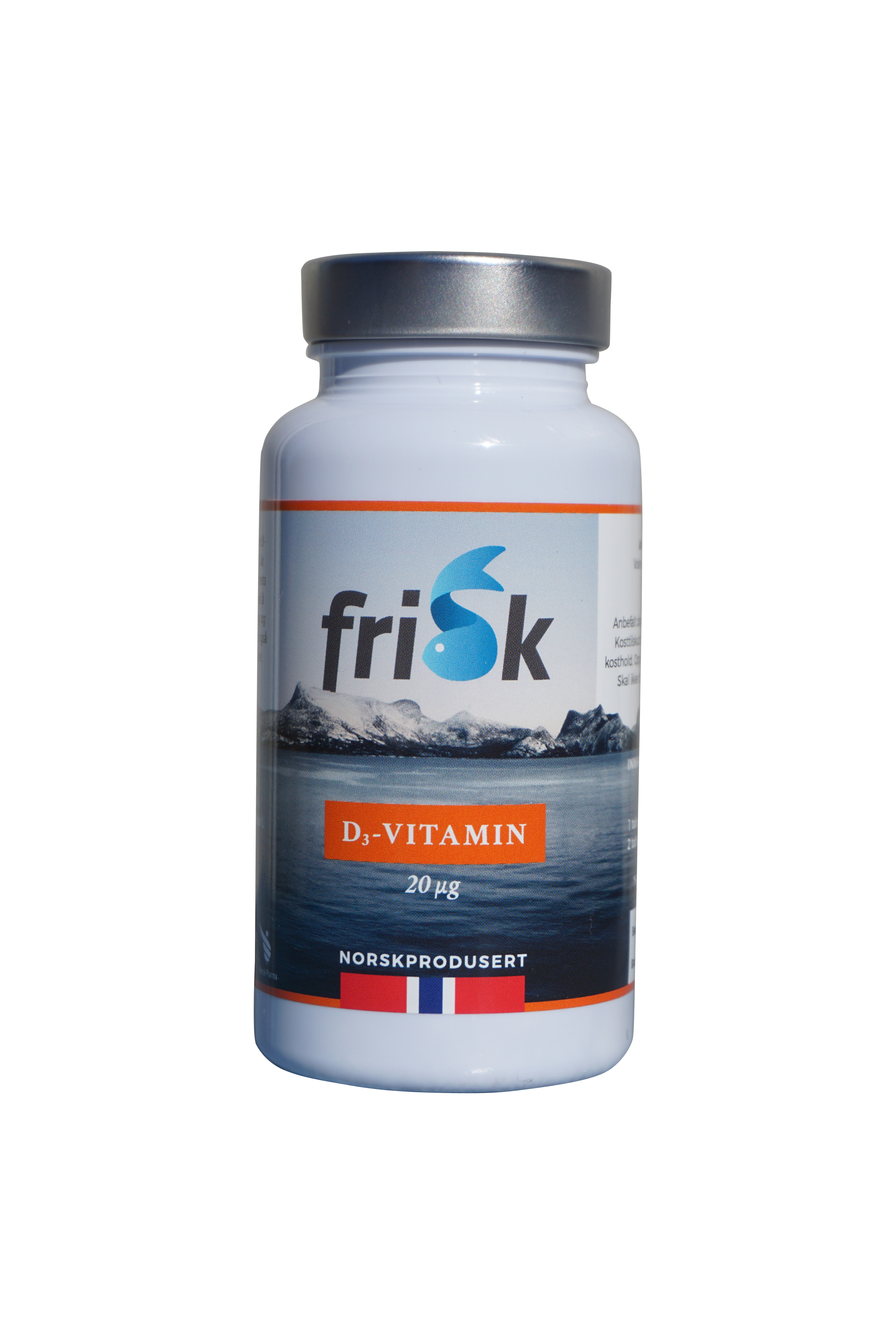 Frisk D-vitamin tabl 20mcg, 100 stk.