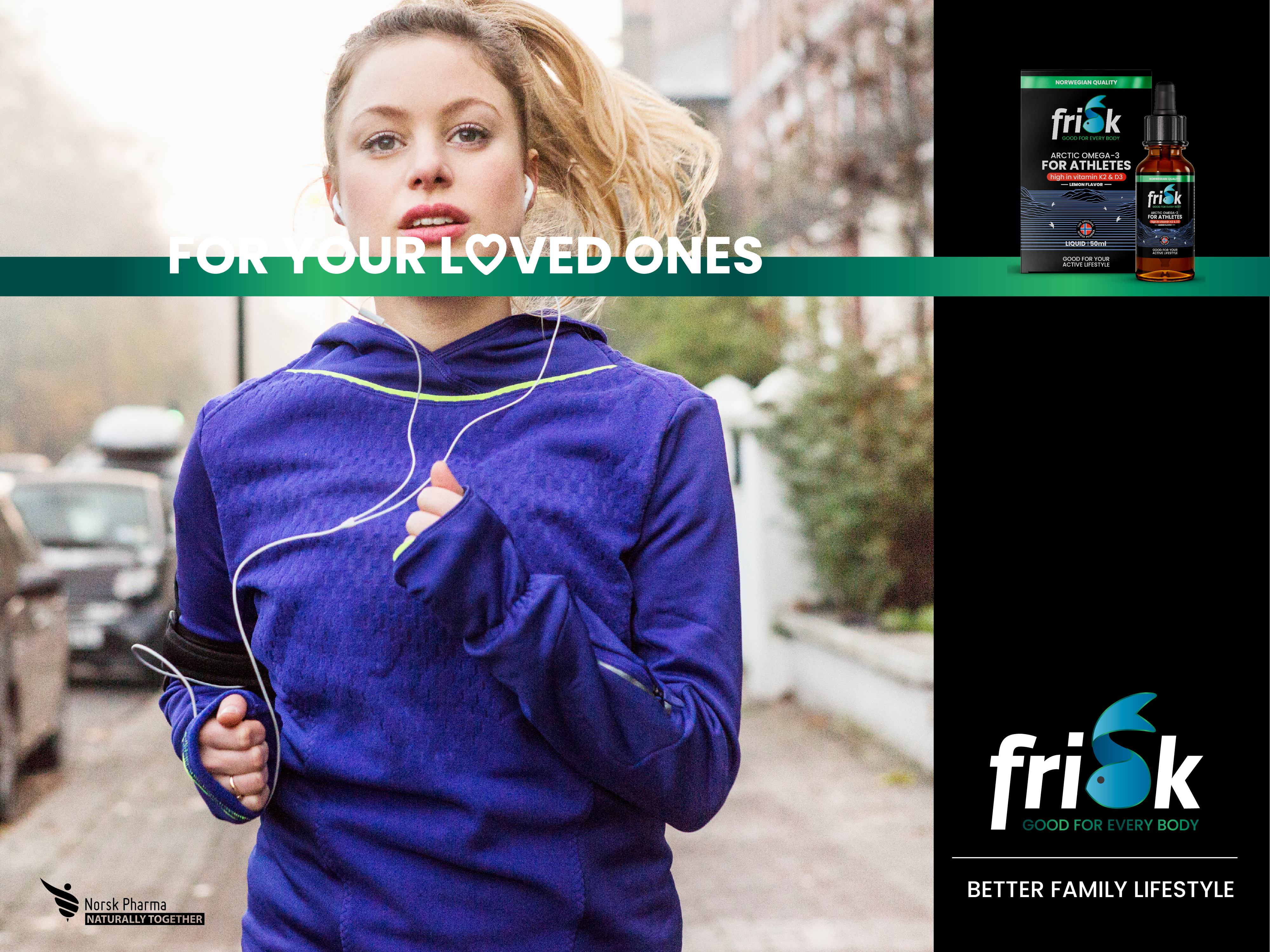 Frisk Arctic Omega-3 for Atleter, 50 ml