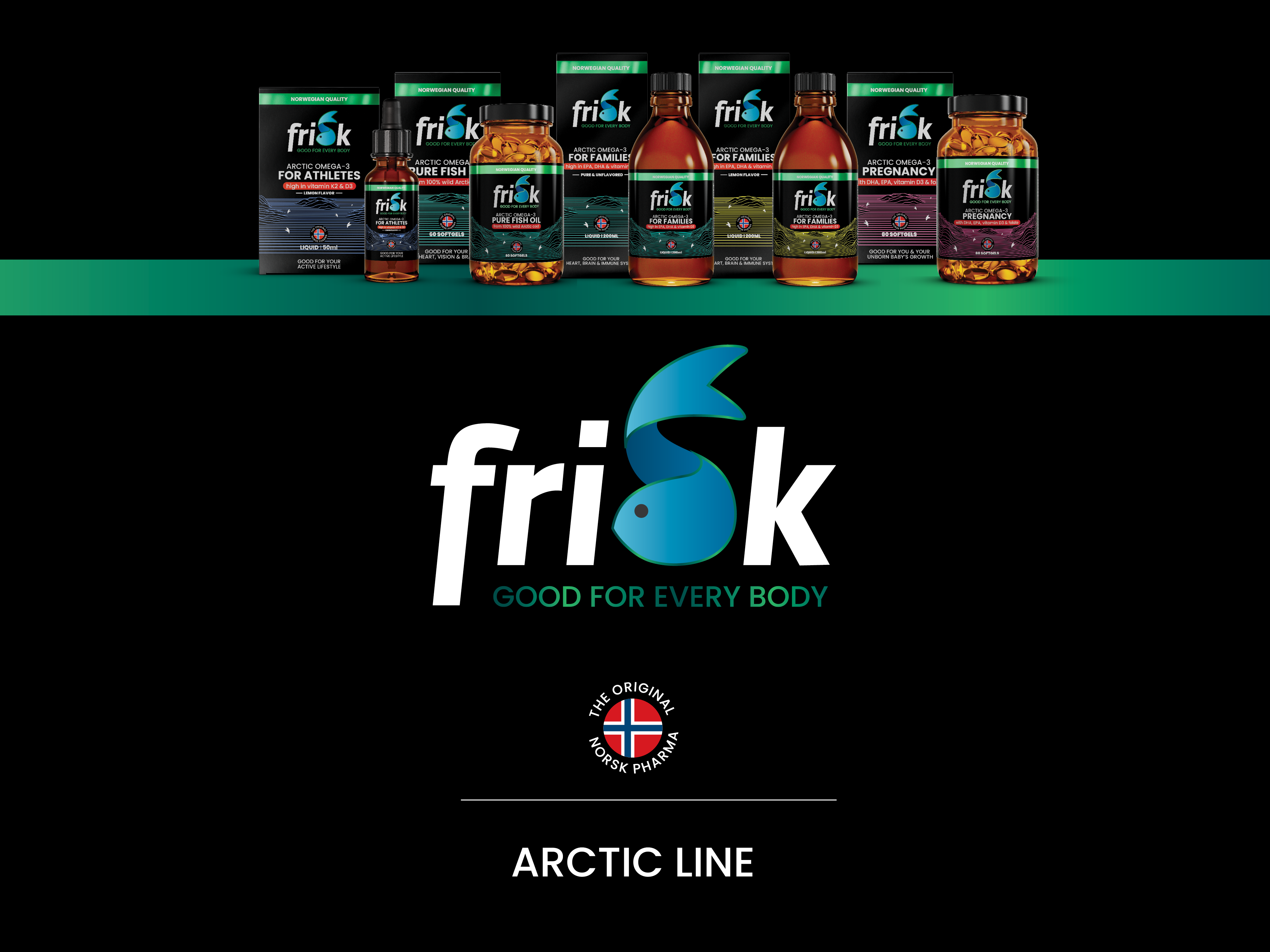 Frisk Arctic Omega-3 for Atleter, 50 ml