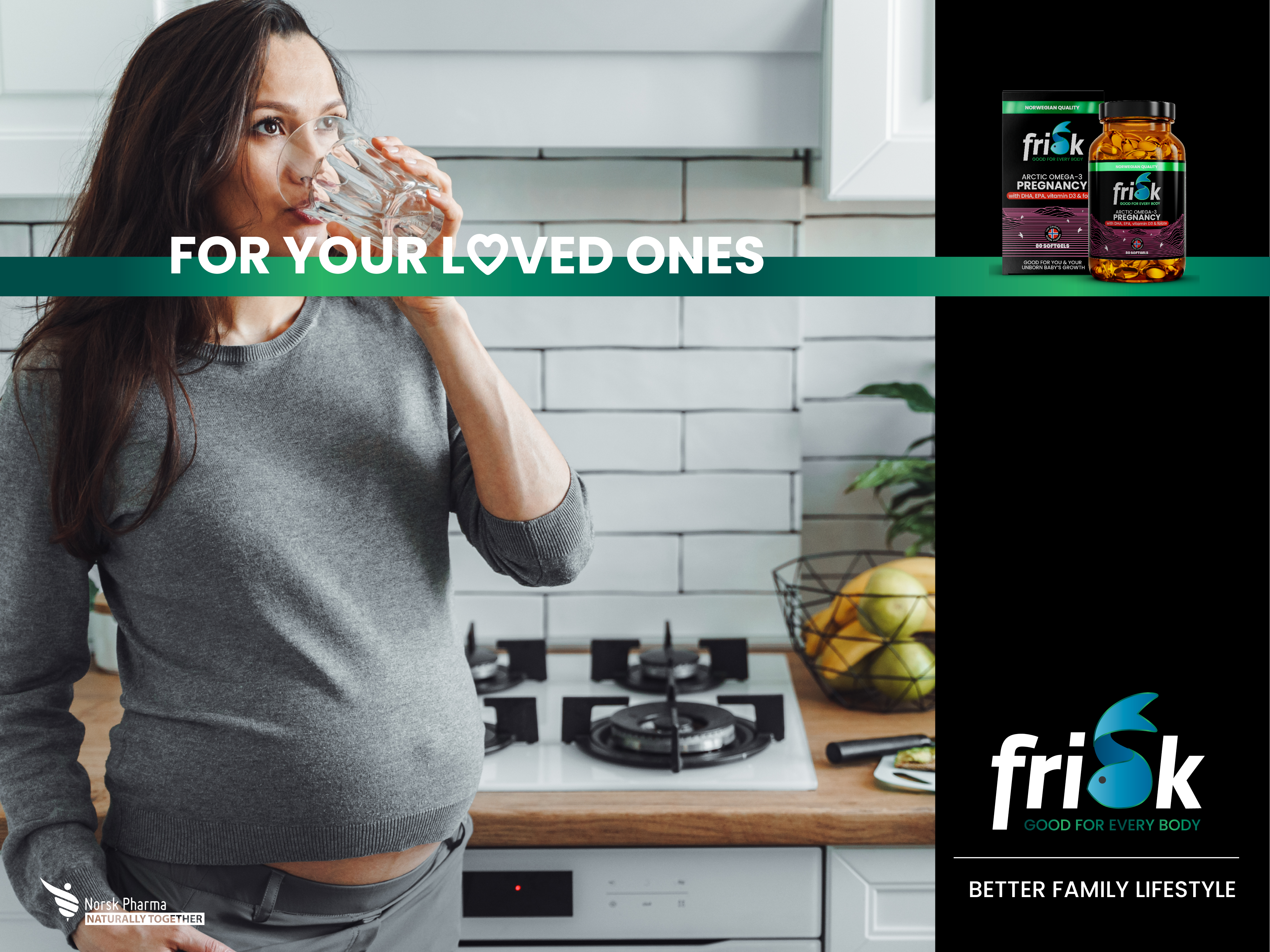 Frisk Arctic Omega-3 Gravid, 80 stk.