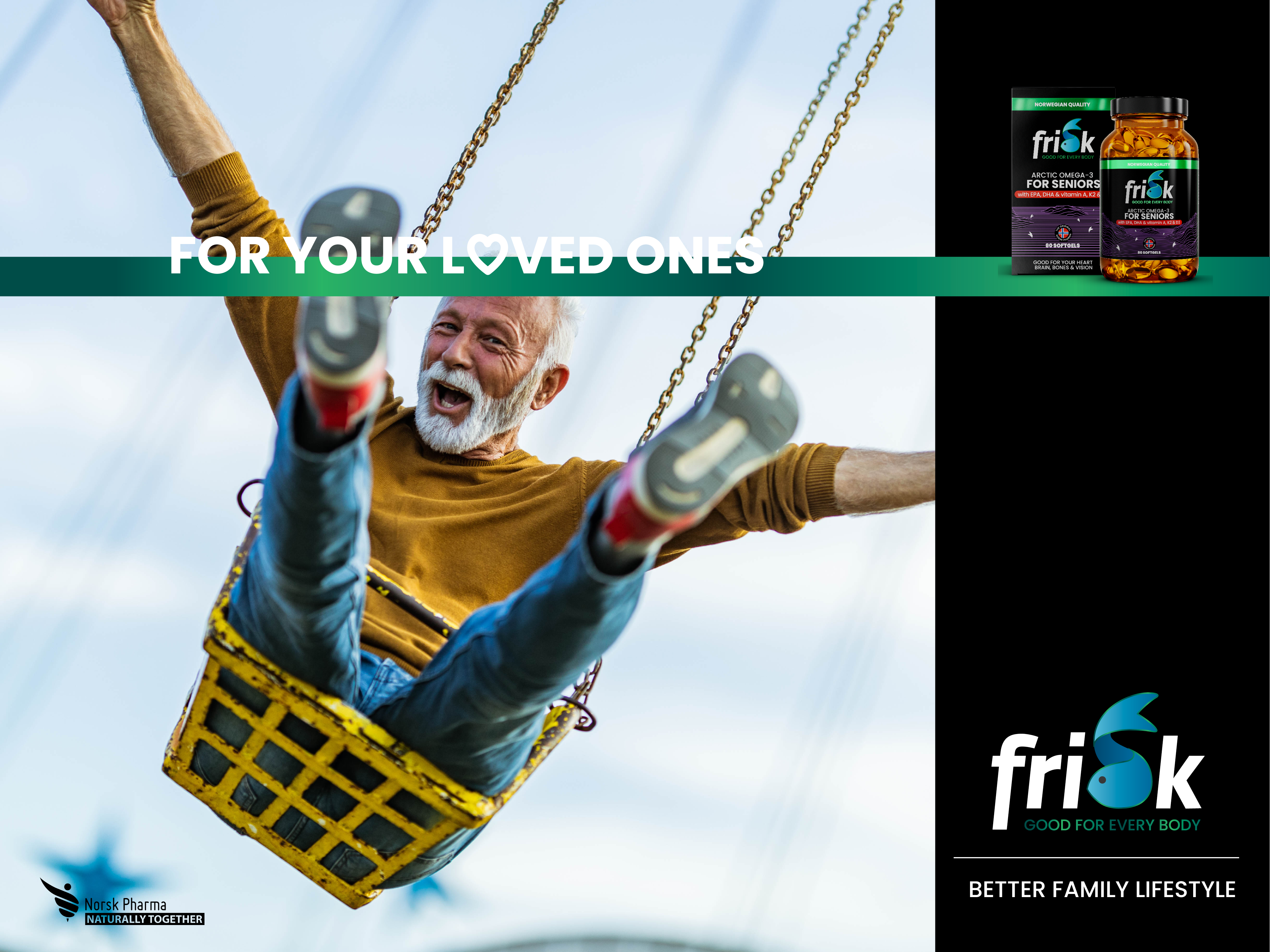 Frisk Arctic Omega-3 Senior, 80 stk.