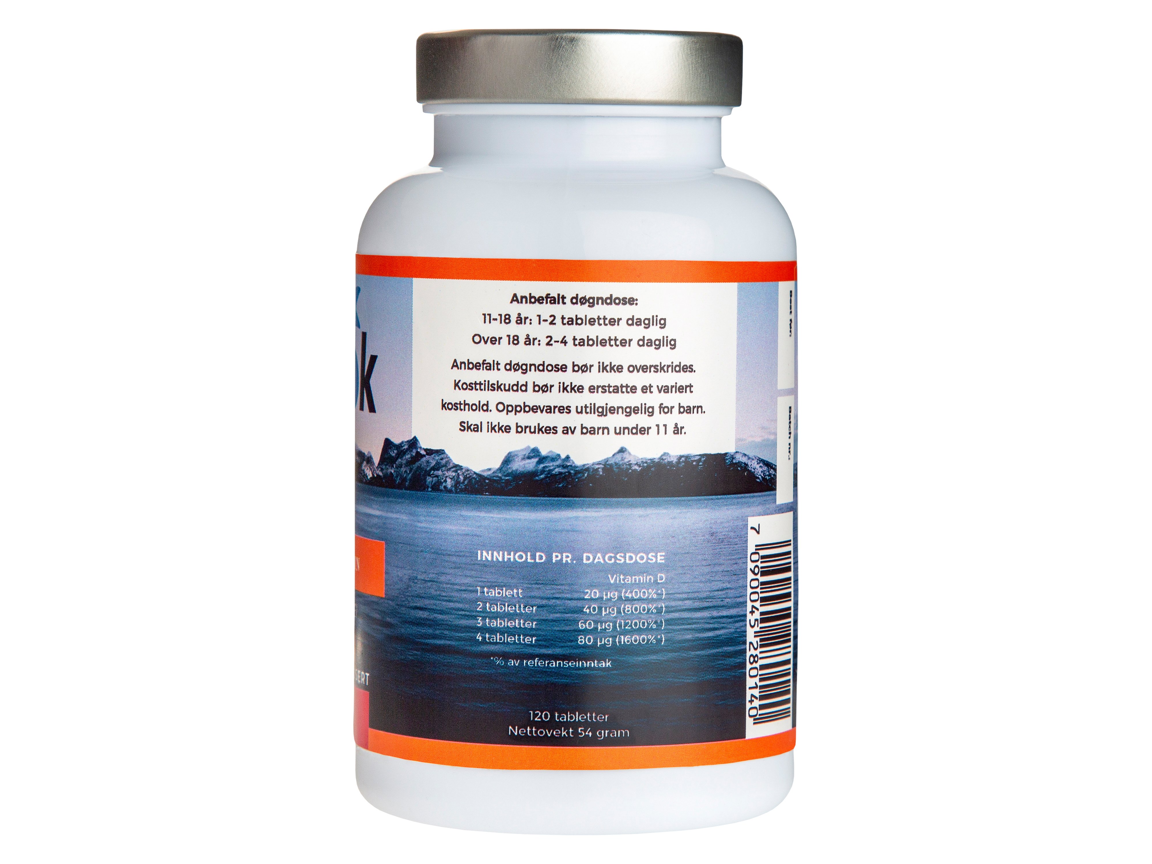 Frisk Vitamin D 20 µg, 120 stk.