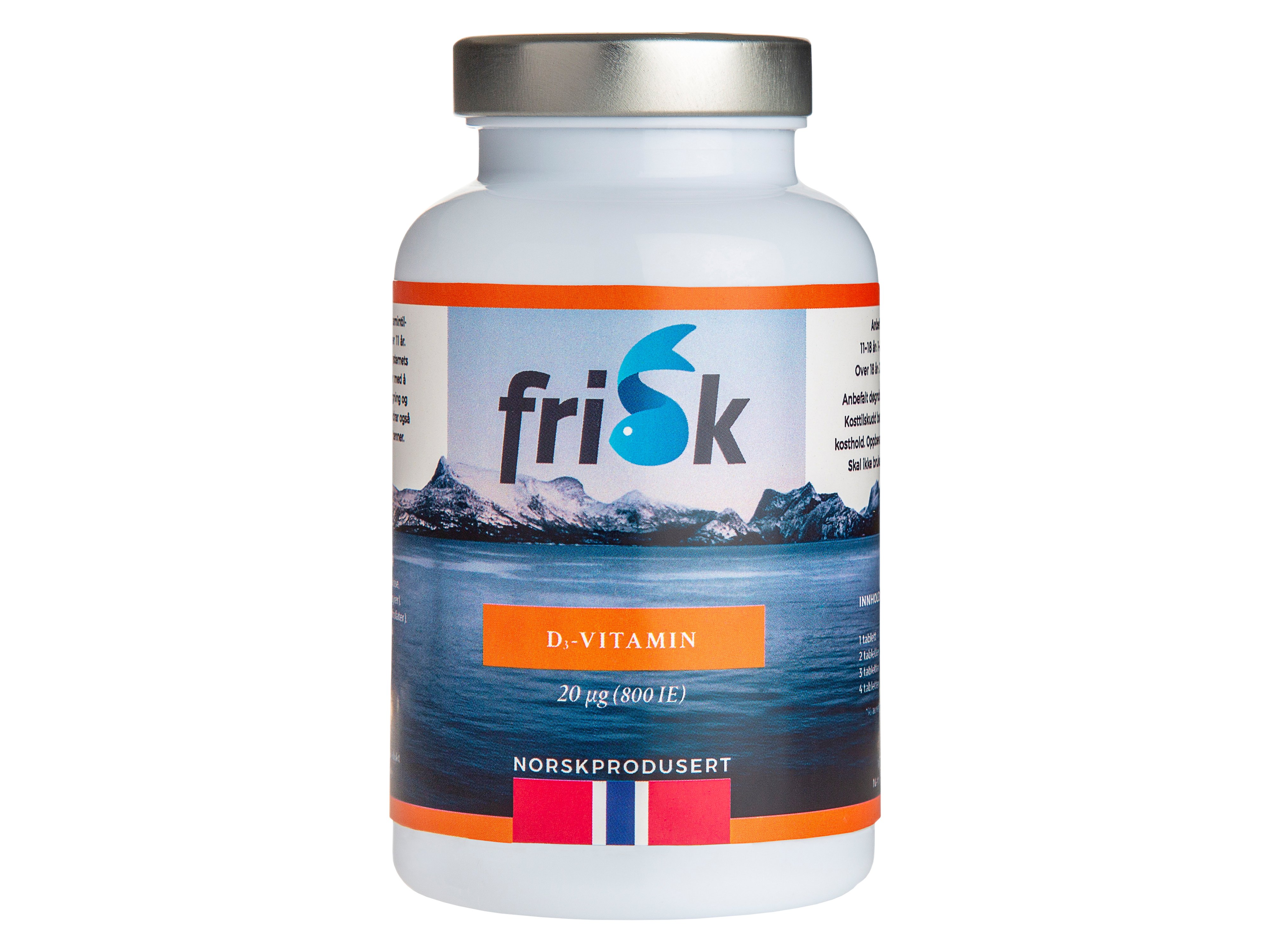 Frisk Vitamin D 20 µg, 120 stk.