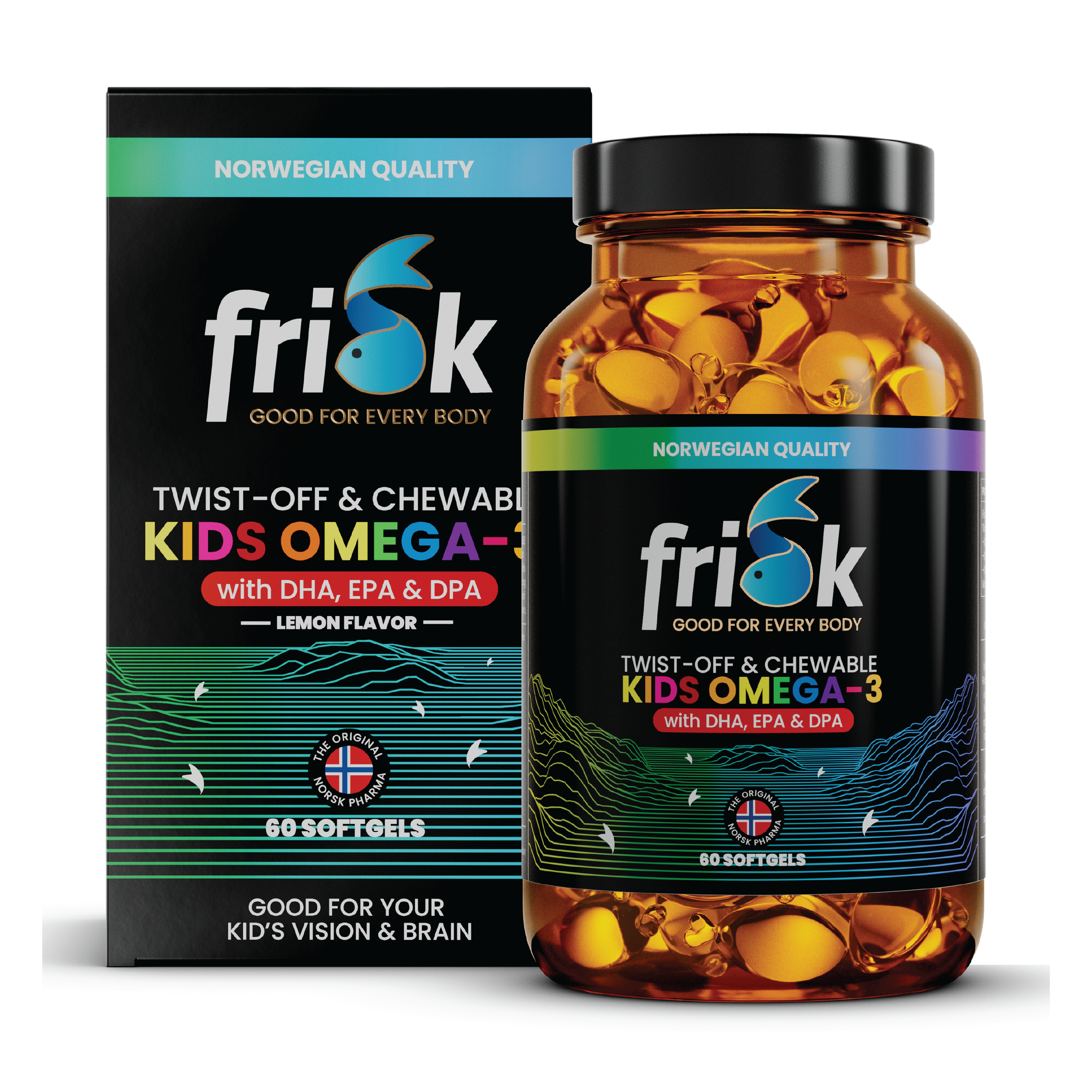 Frisk Omega-3 Barn, 60 stk.