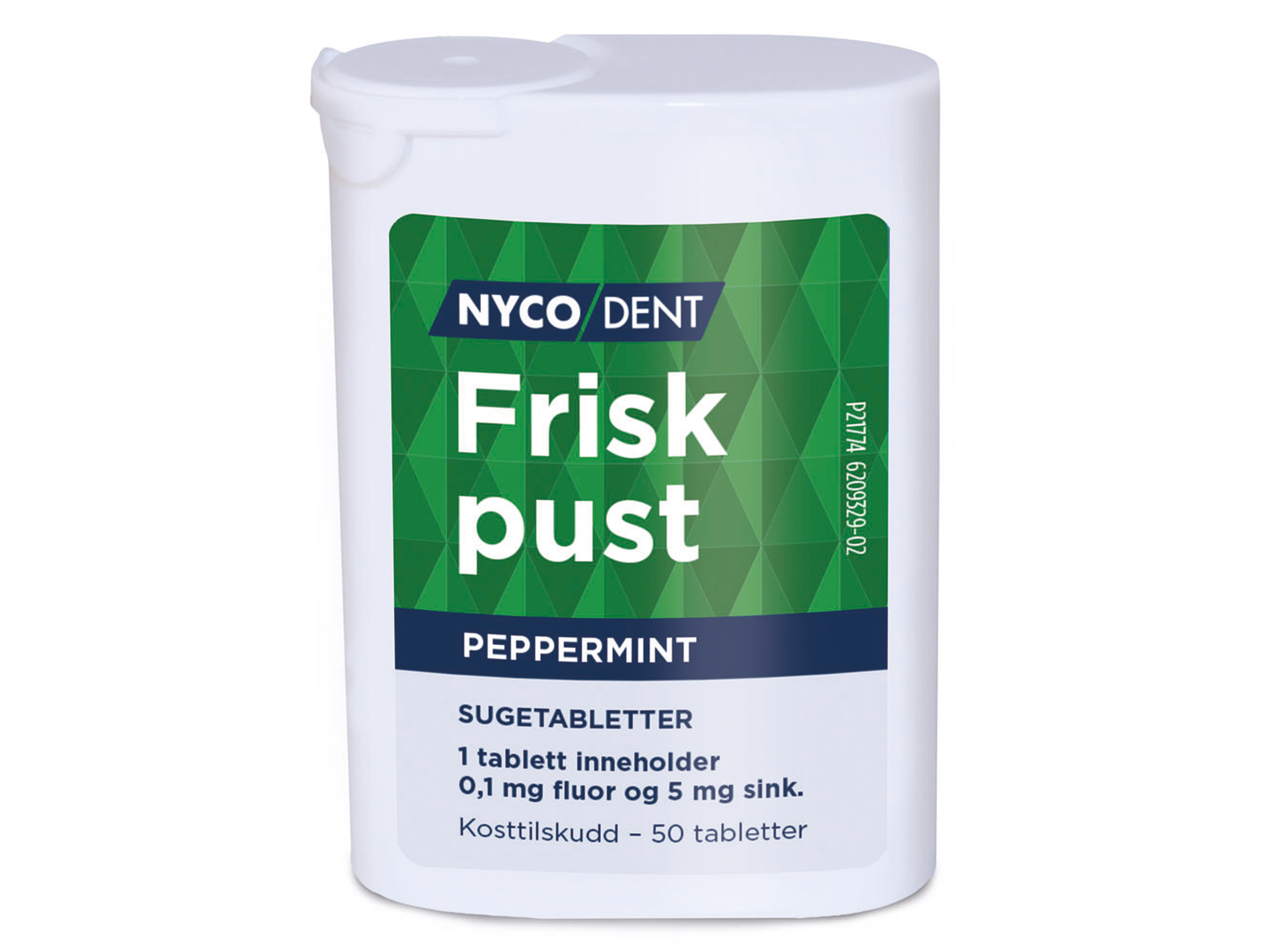 Nycodent Frisk Pust Peppermint, 50 stk.