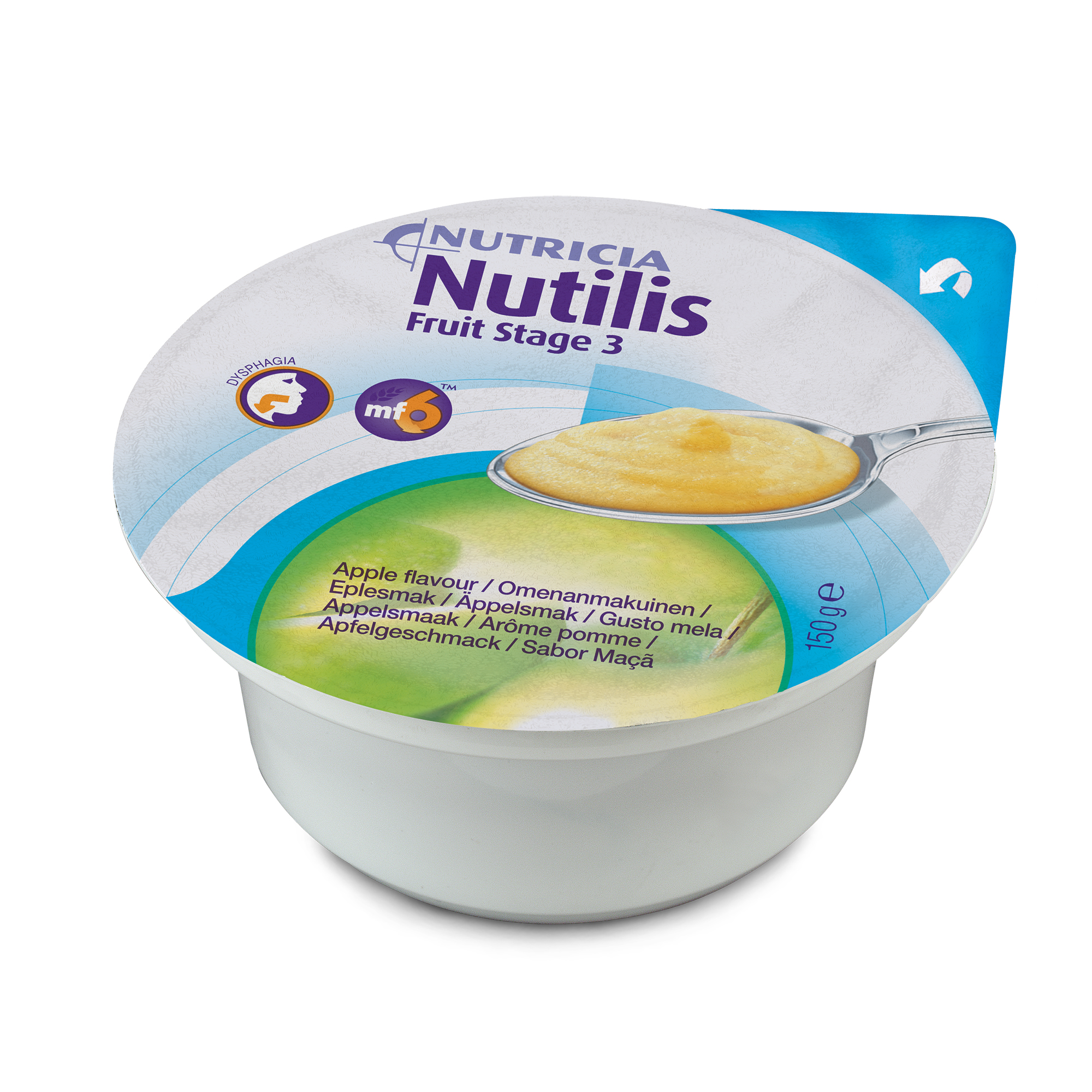 Nutilis Fruit eple, 3x150 gram