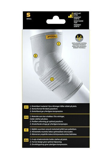 Futuro Comfort Albuestøtte med trykkputer, Small, 1 stk.