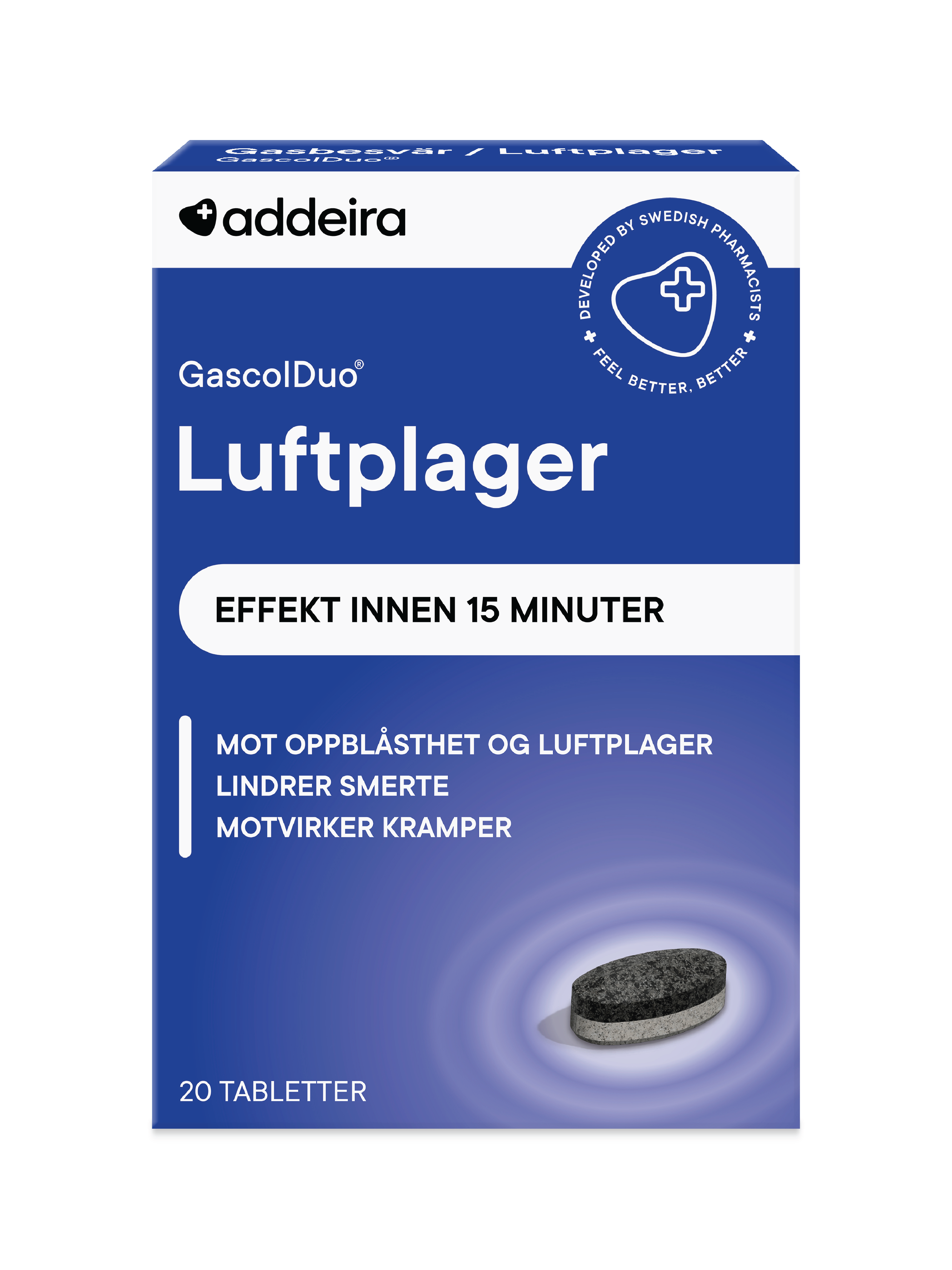 GascolDuo Tabletter, 20 stk