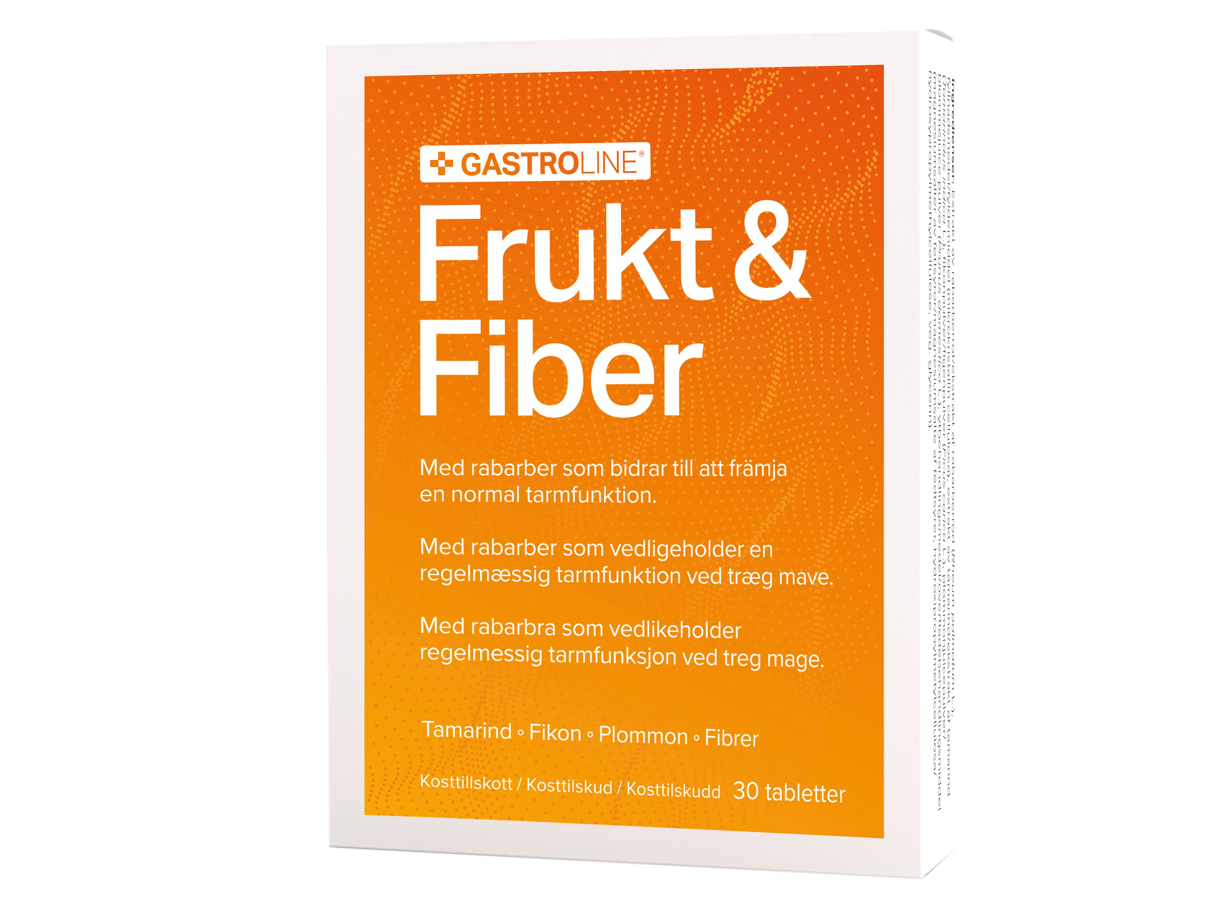 Gastroline Frukt & Fiber, 30 tabletter