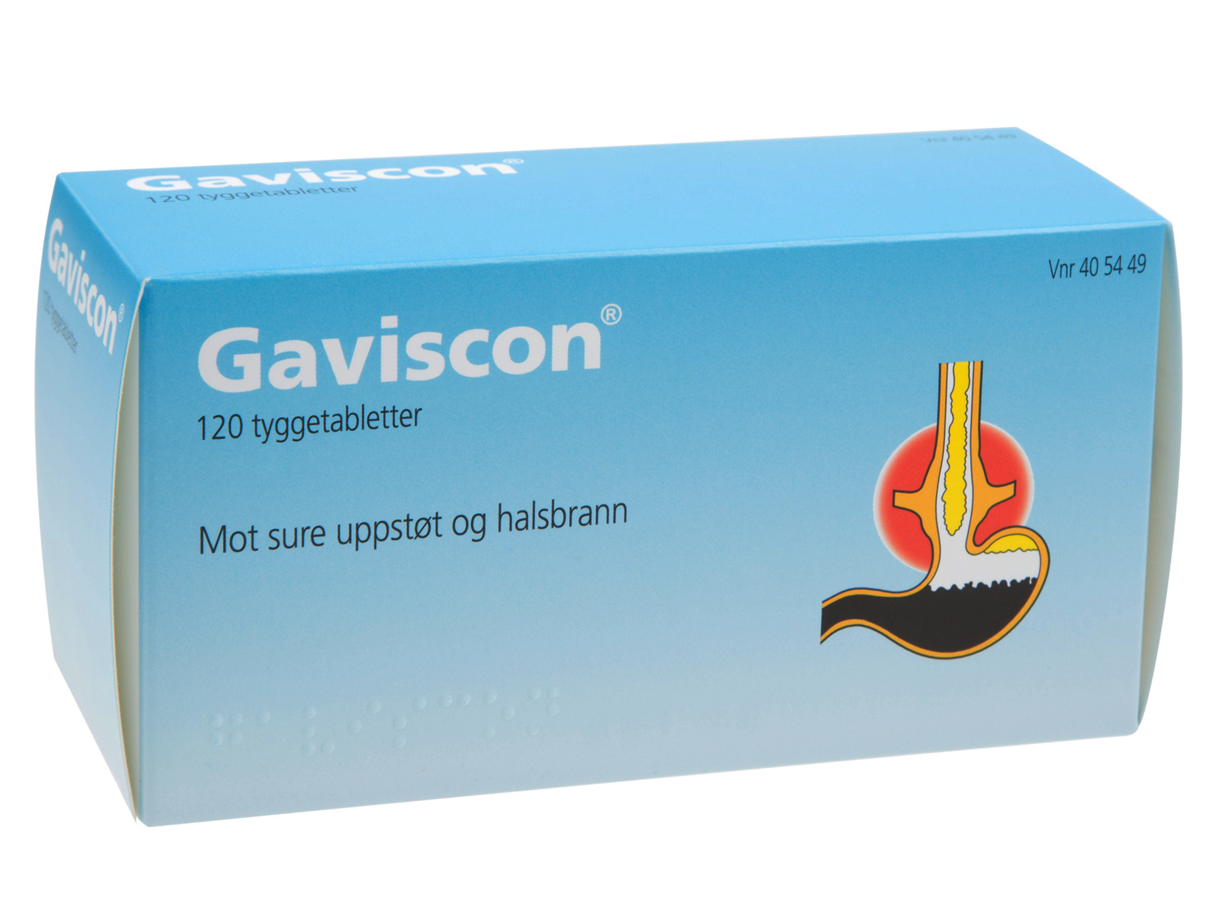 Gaviscon Tyggetabletter, 120 stk.