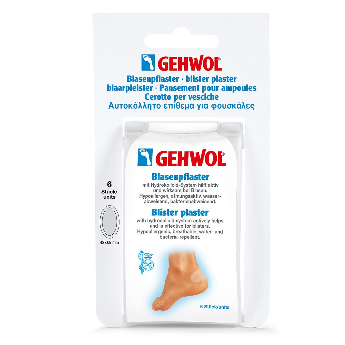 Gehwol Blister Plaster, Large, 6 stk.