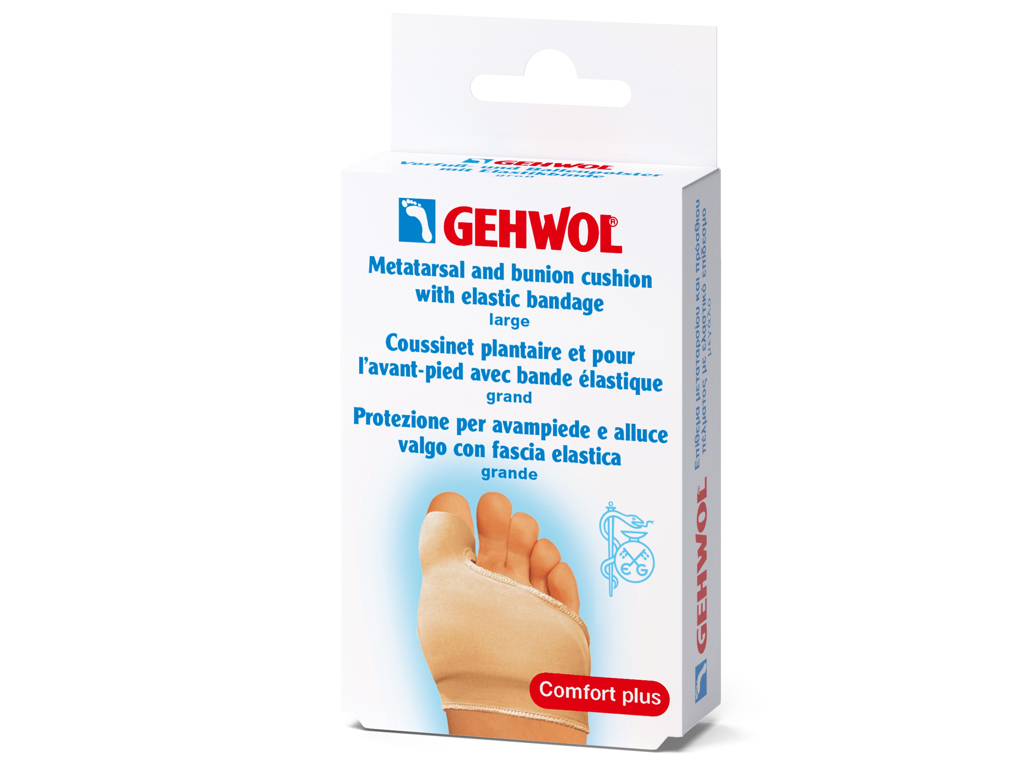 Gehwol Gehwol Metatarsal/Bunion Cushion w/elastic bandage, Large, 1 stk.