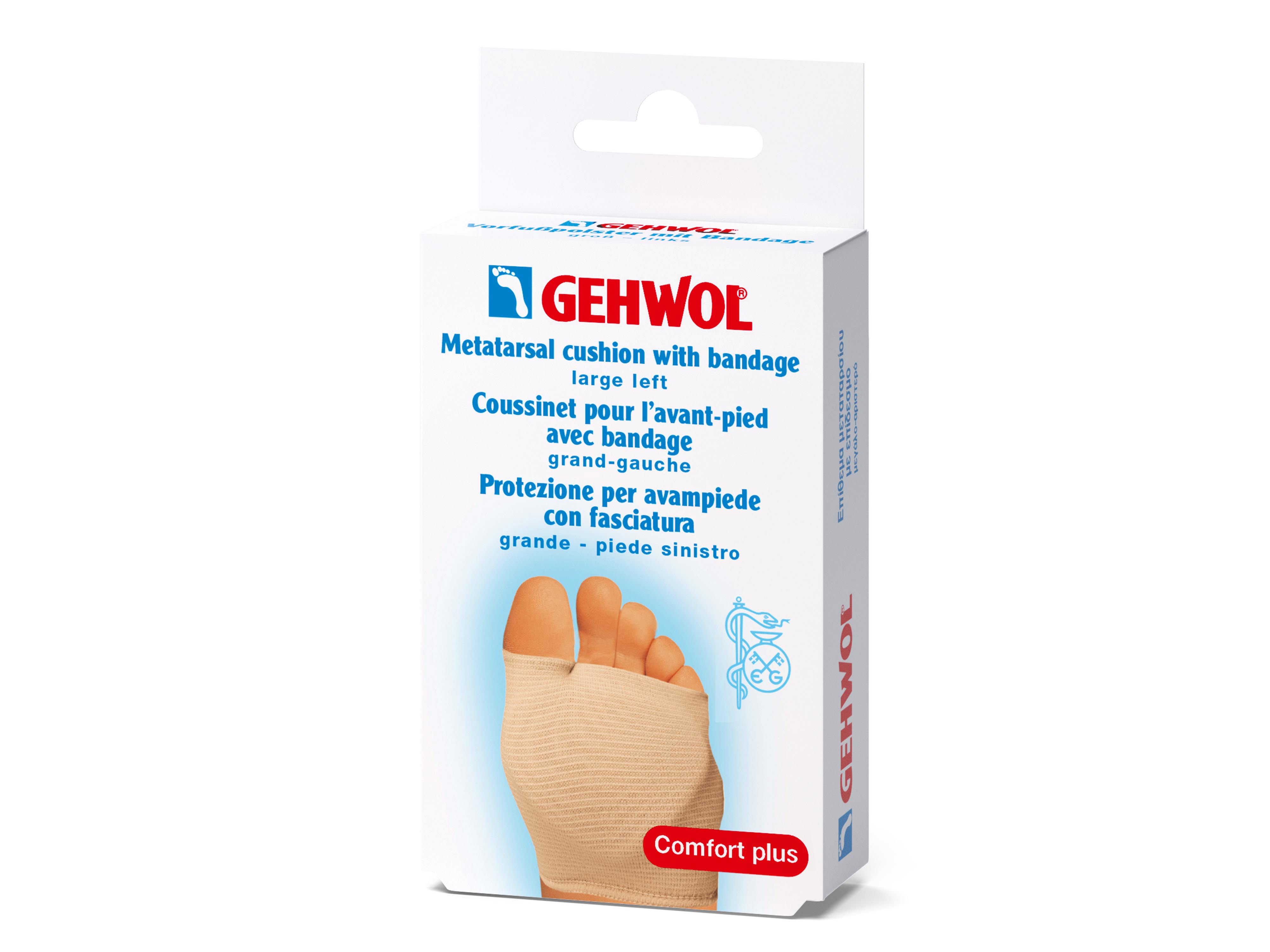 Gehwol Metatarsal Cushion w/bandage – venstre, Large, 1 stk.