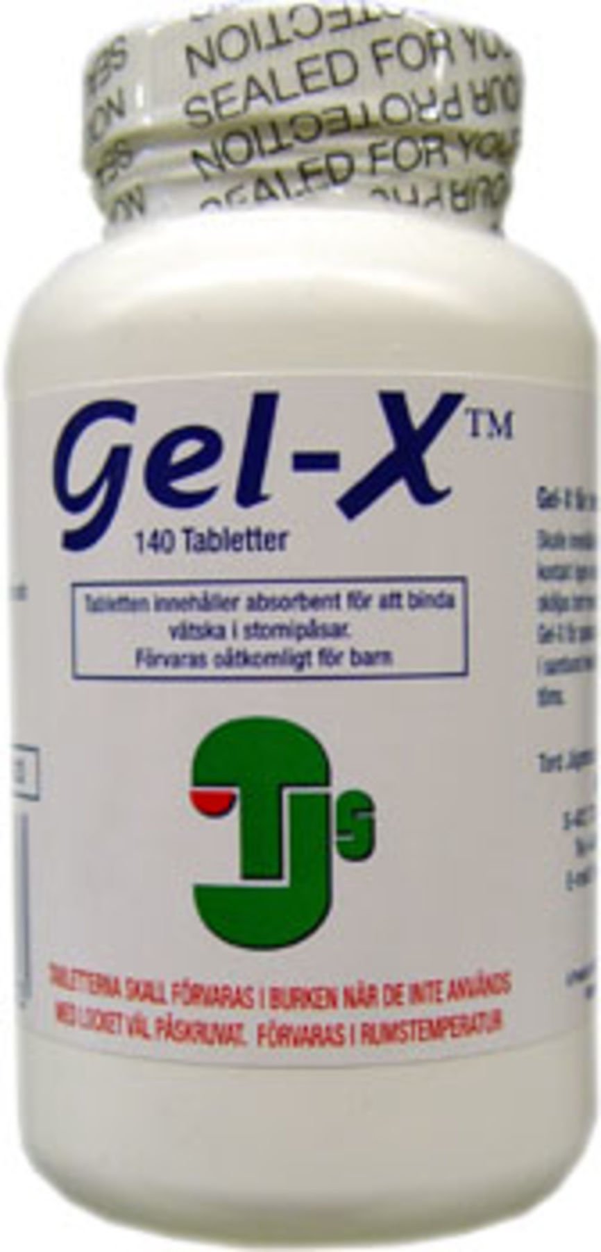 Gel-x Geldannende lukthemmende tabletter, 140 stk