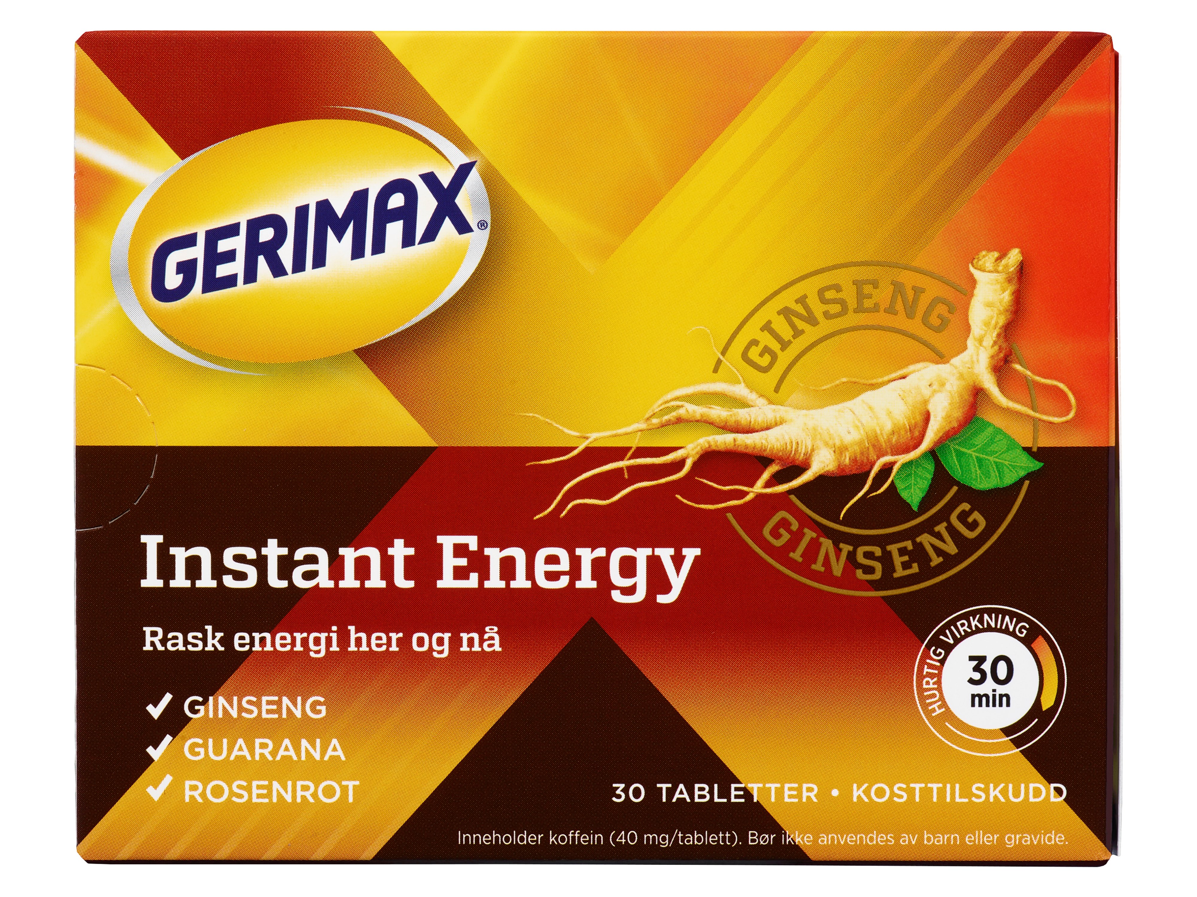 Gerimax Instant Energy, 30 tabletter