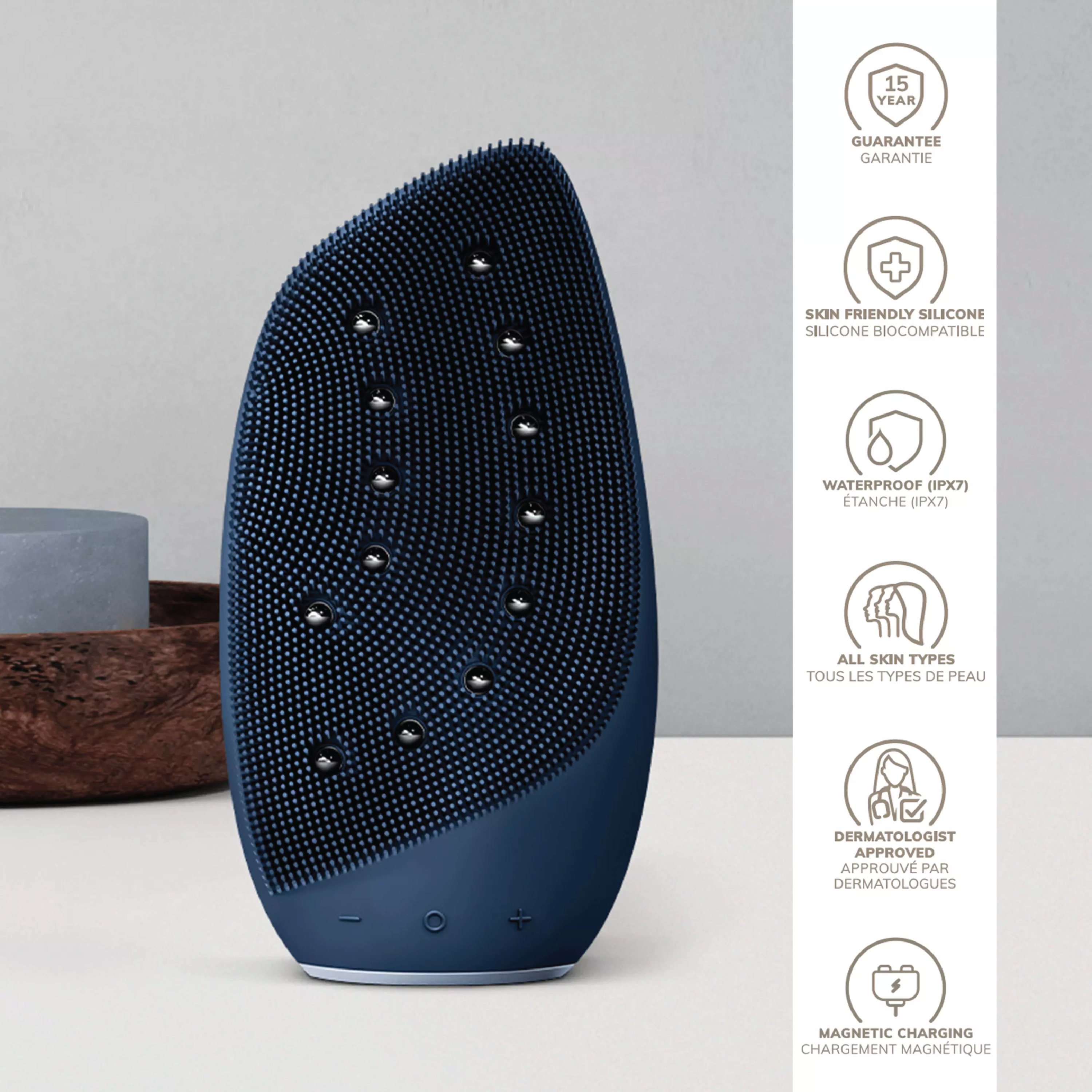 Geske Sonic Thermo Facial Brush & Face-Lifter 8 in 1, 1 stk.