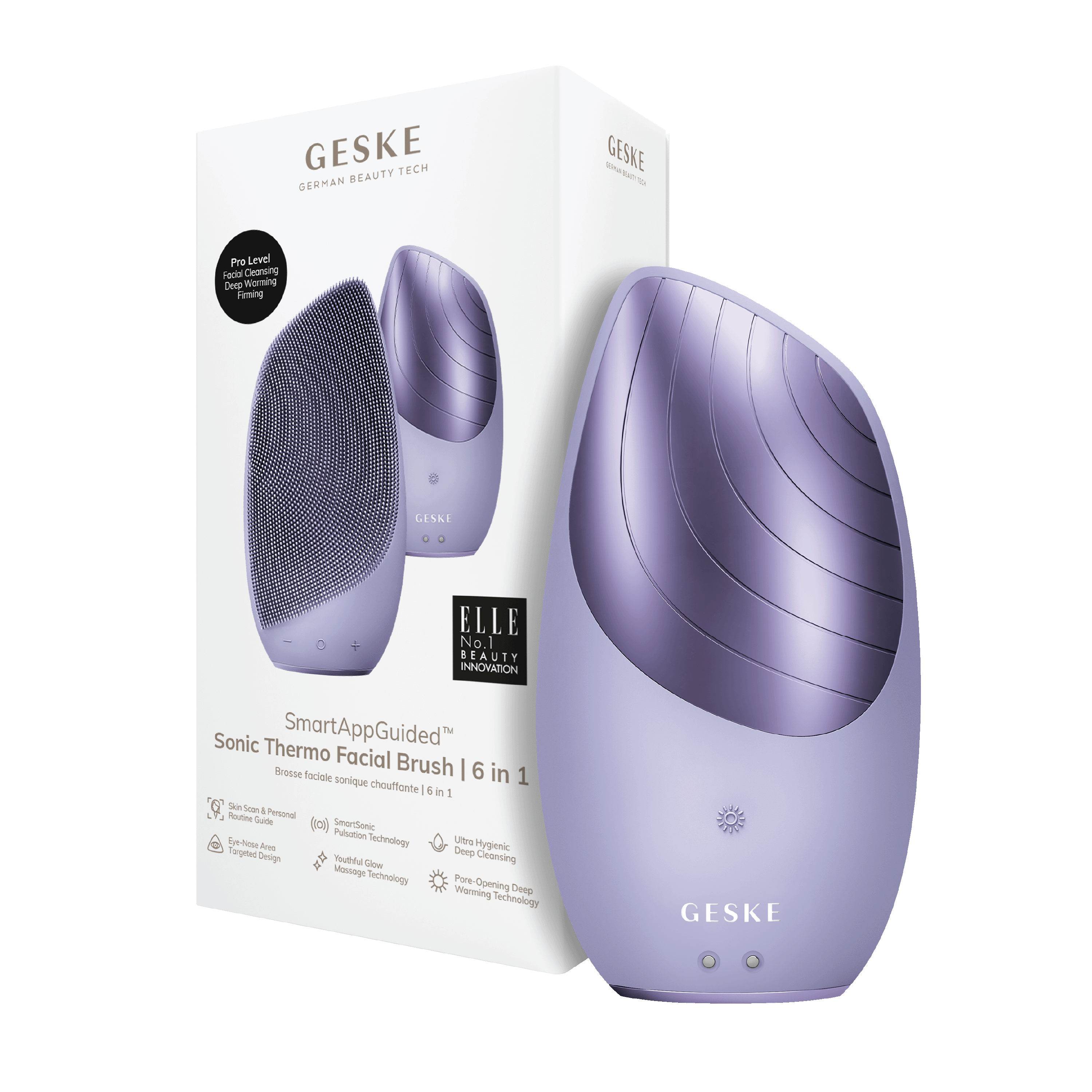 Geske Sonic Thermo Facial Brush 6 in 1, 1 stk.