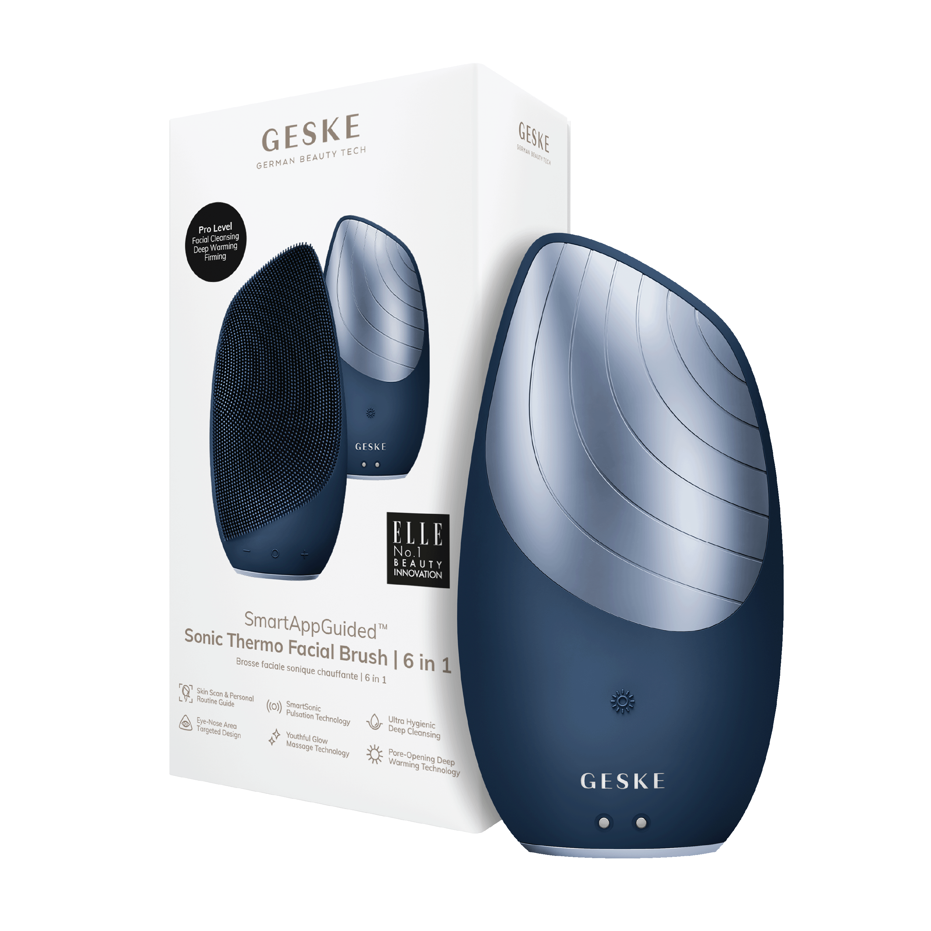 Geske Sonic Thermo Facial Brush 6 in 1, 1 stk.