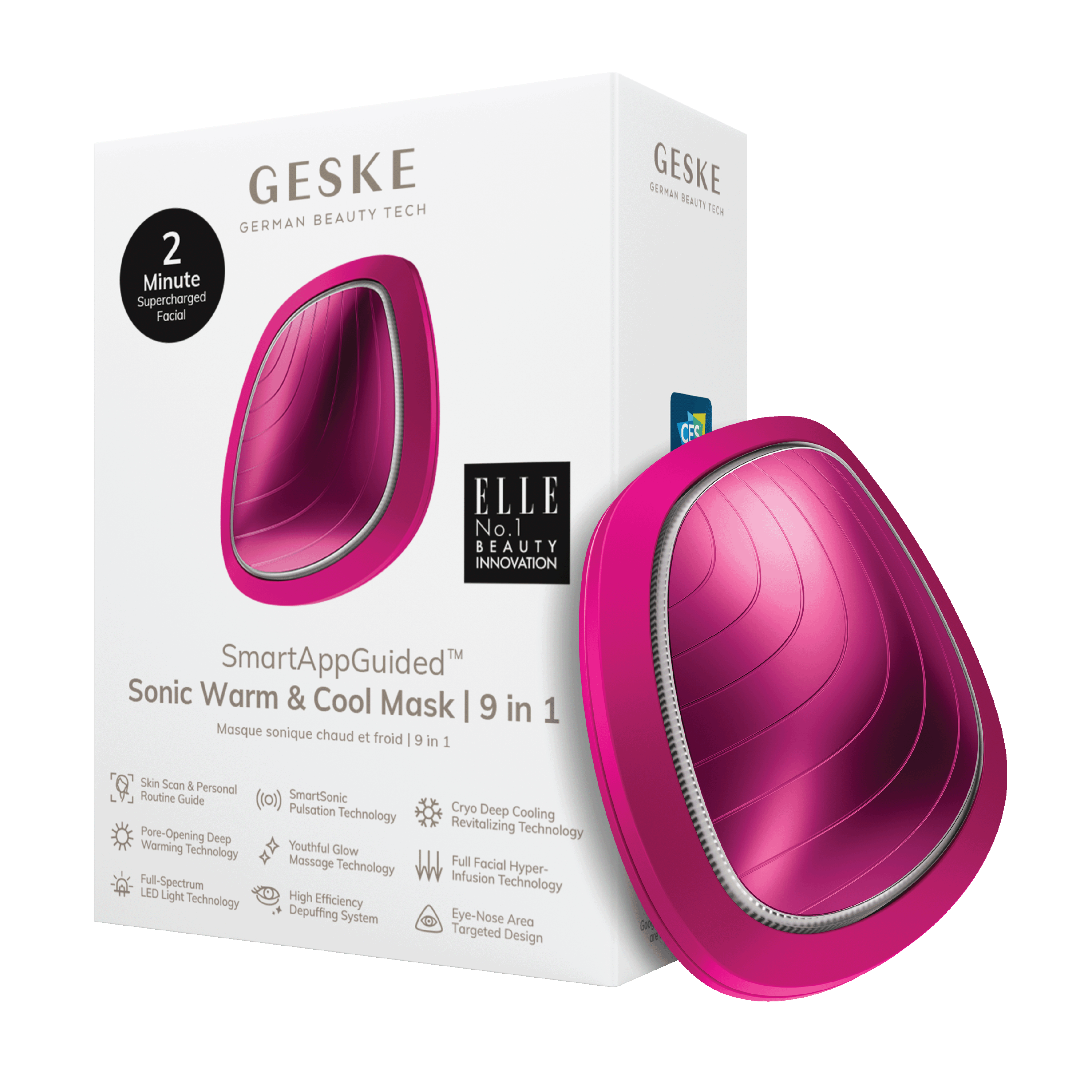 Geske Sonic Warm & Cool Mask 9 in 1, 1 stk.