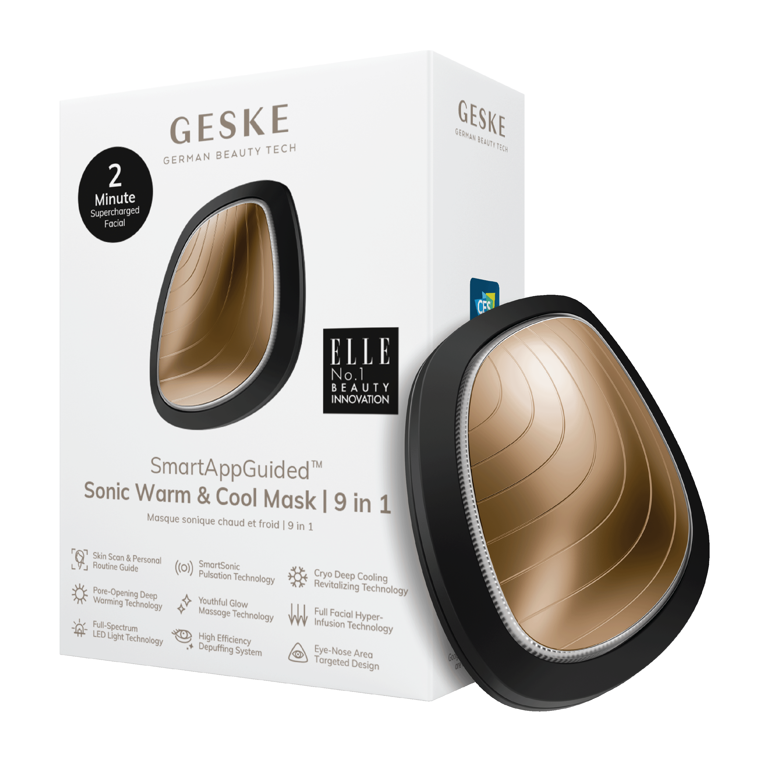 Geske Sonic Warm & Cool Mask 9 in 1, 1 stk.