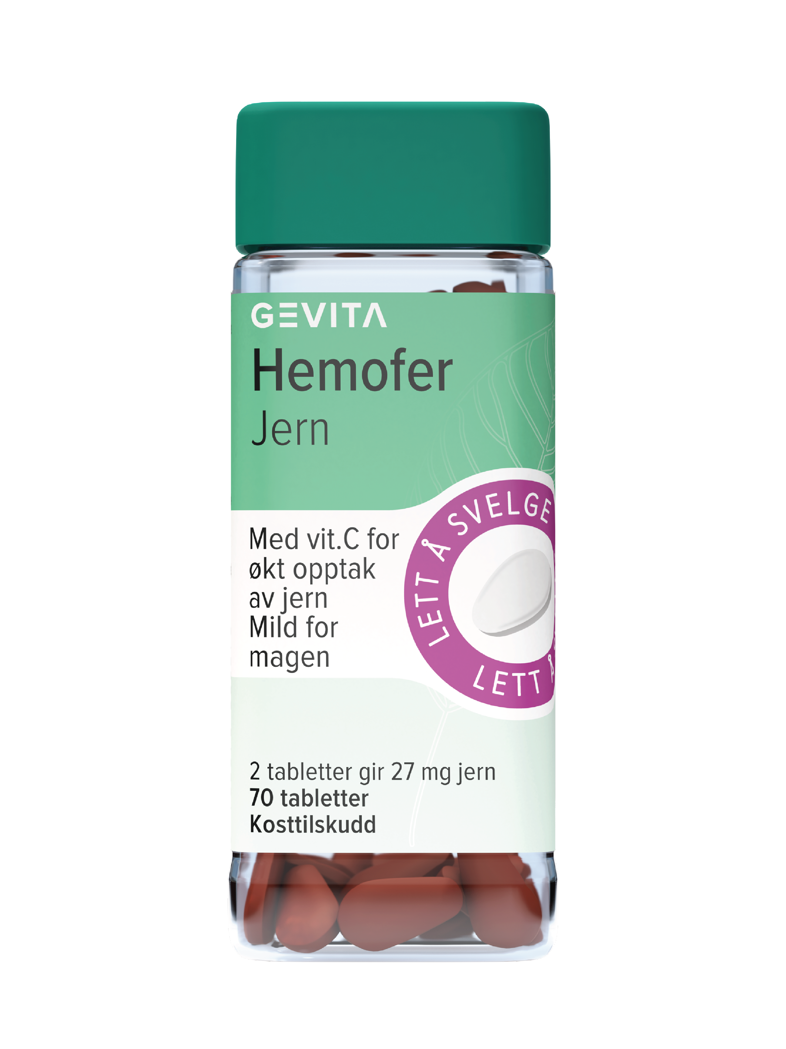 Gevita Hemofer Jern, 70 tabletter