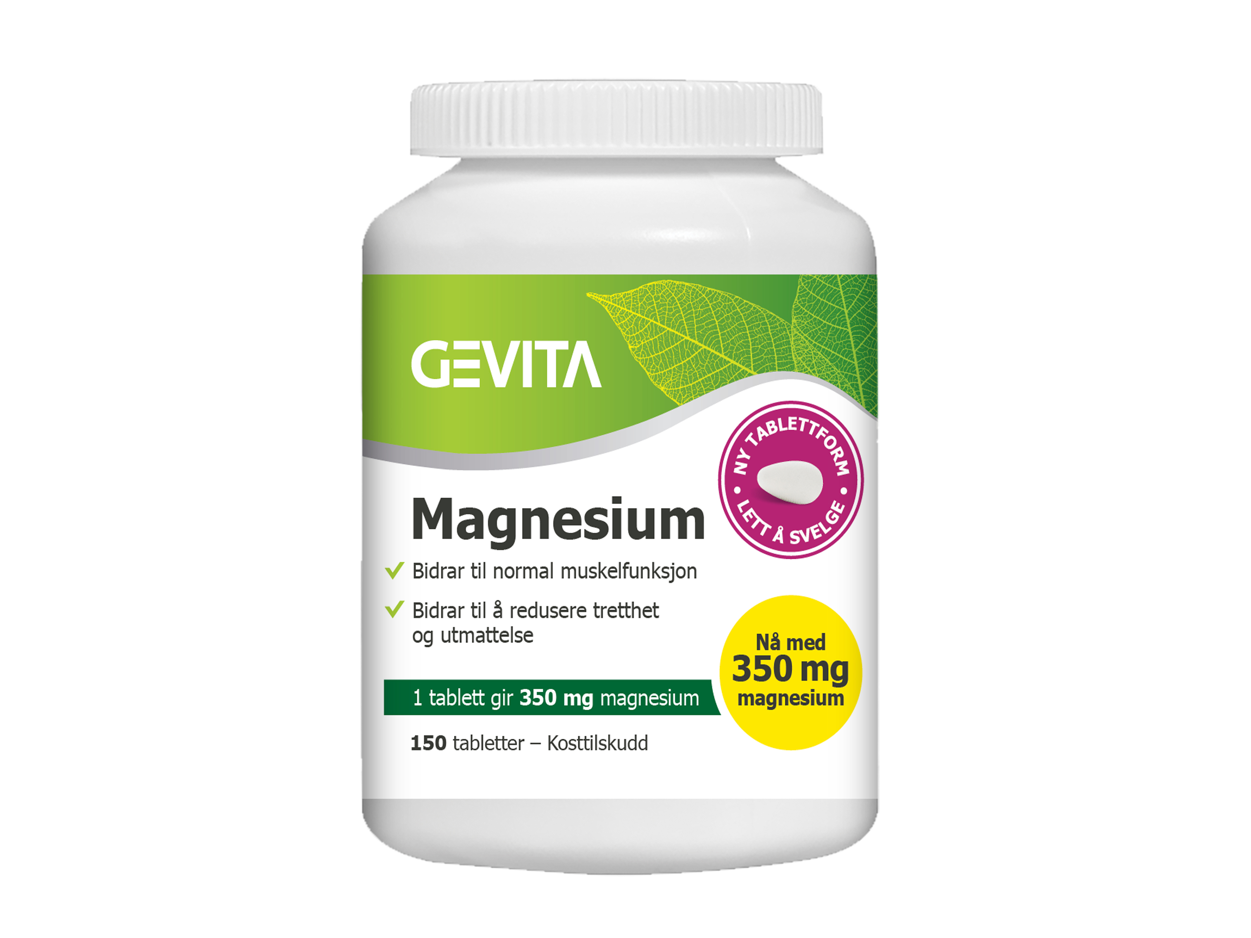 Gevita Magnesium tab 350mg, 150 stk.