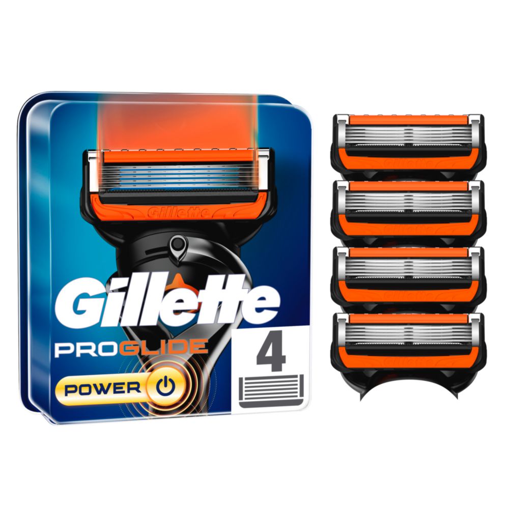 Gillette ProGlide Power barberblader, 4 stk.