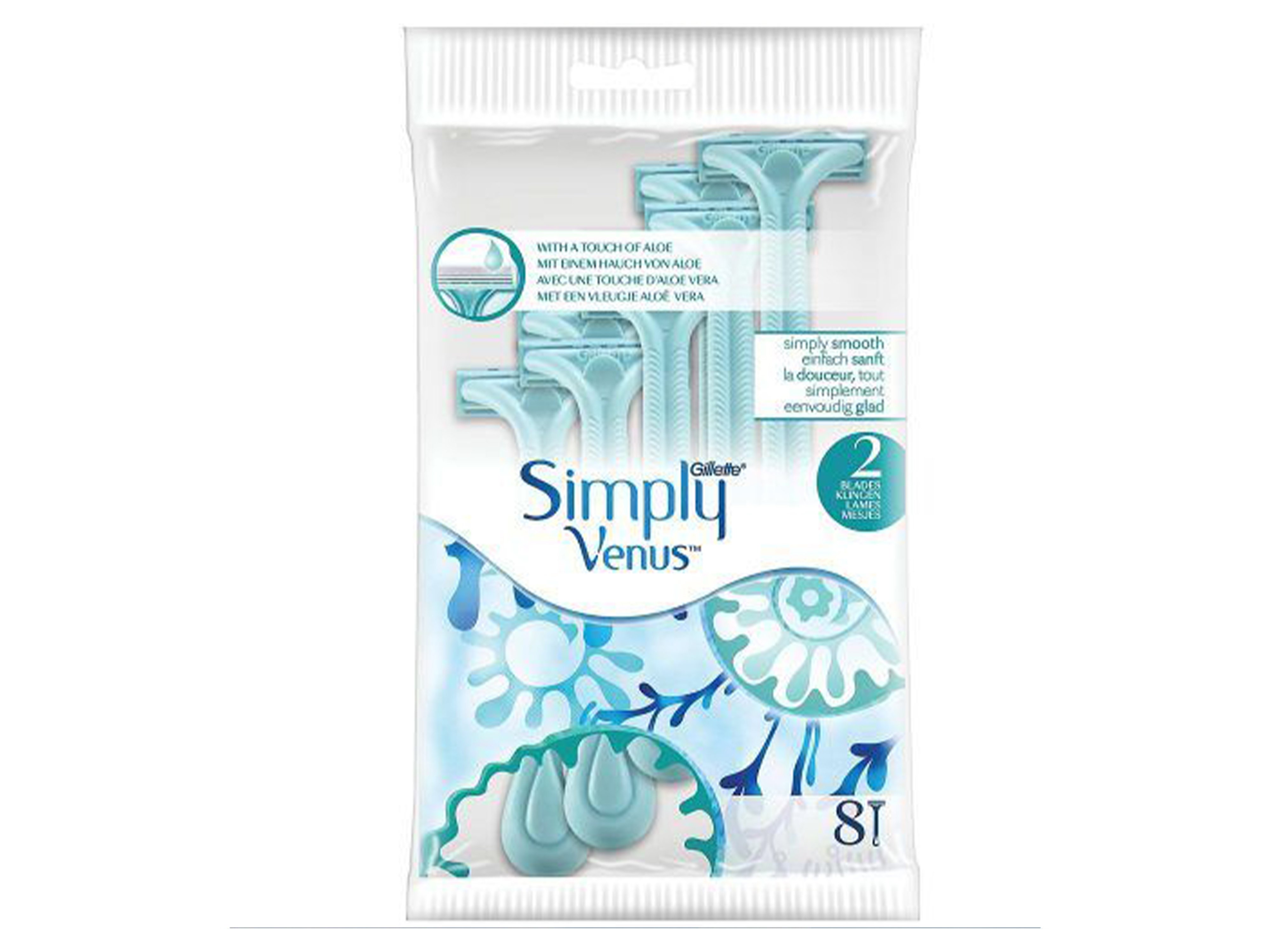 Gillette Simply Venus 2 Engangshøvel, 8 stk