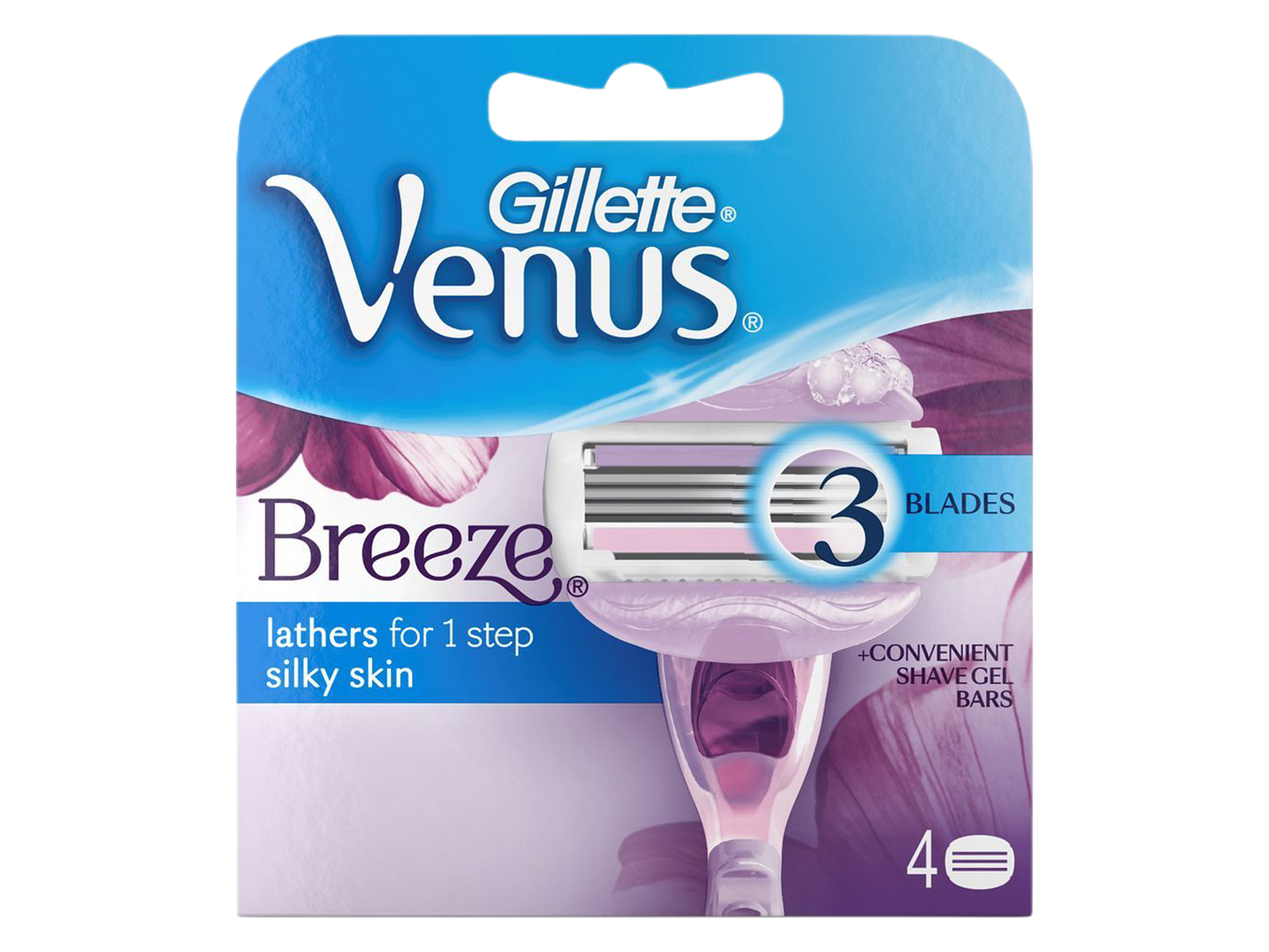 Gillette Venus Breeze Barberblader, 4 stk