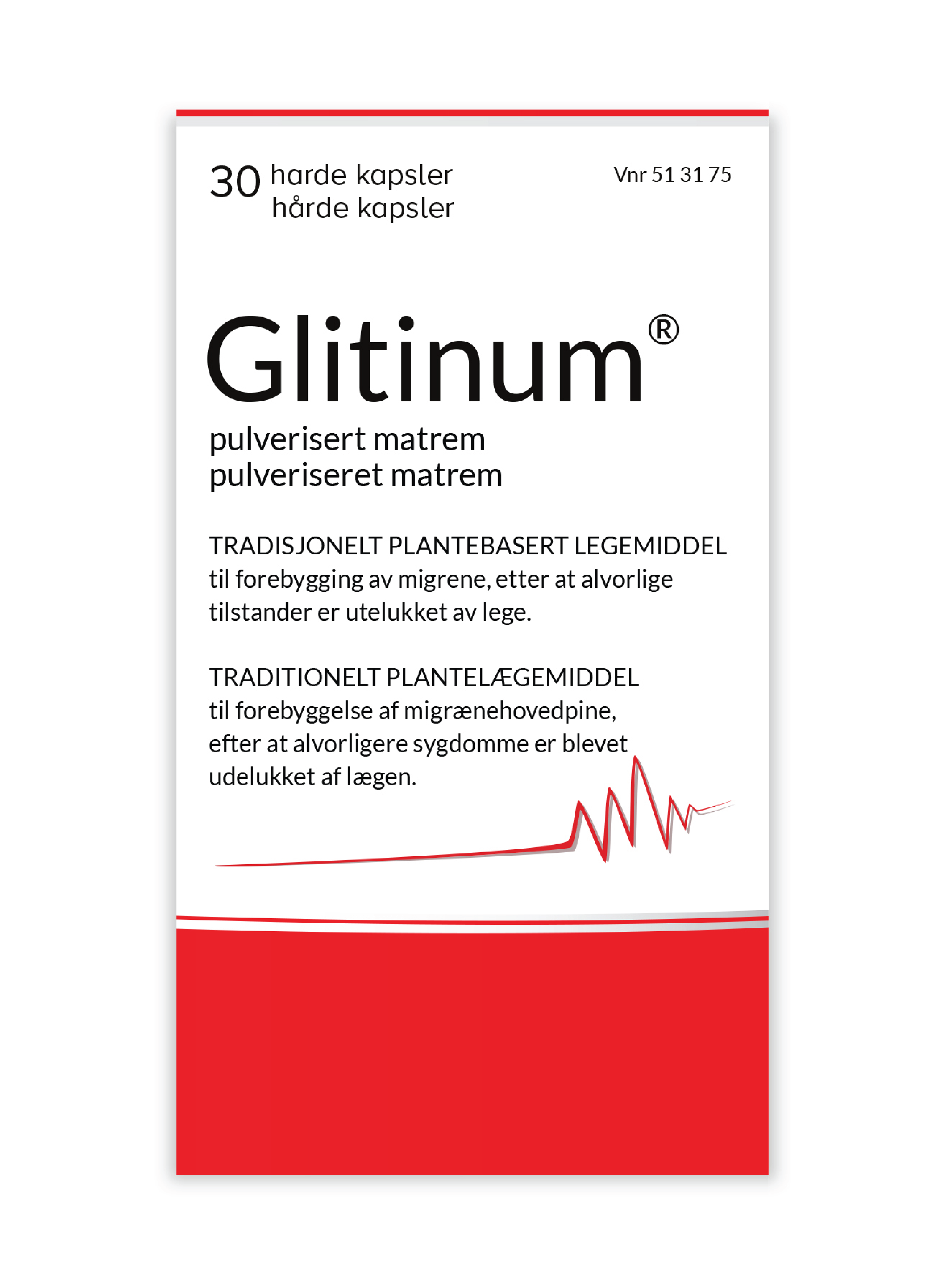 Glitinum 100 mg kapsler, 30 stk.