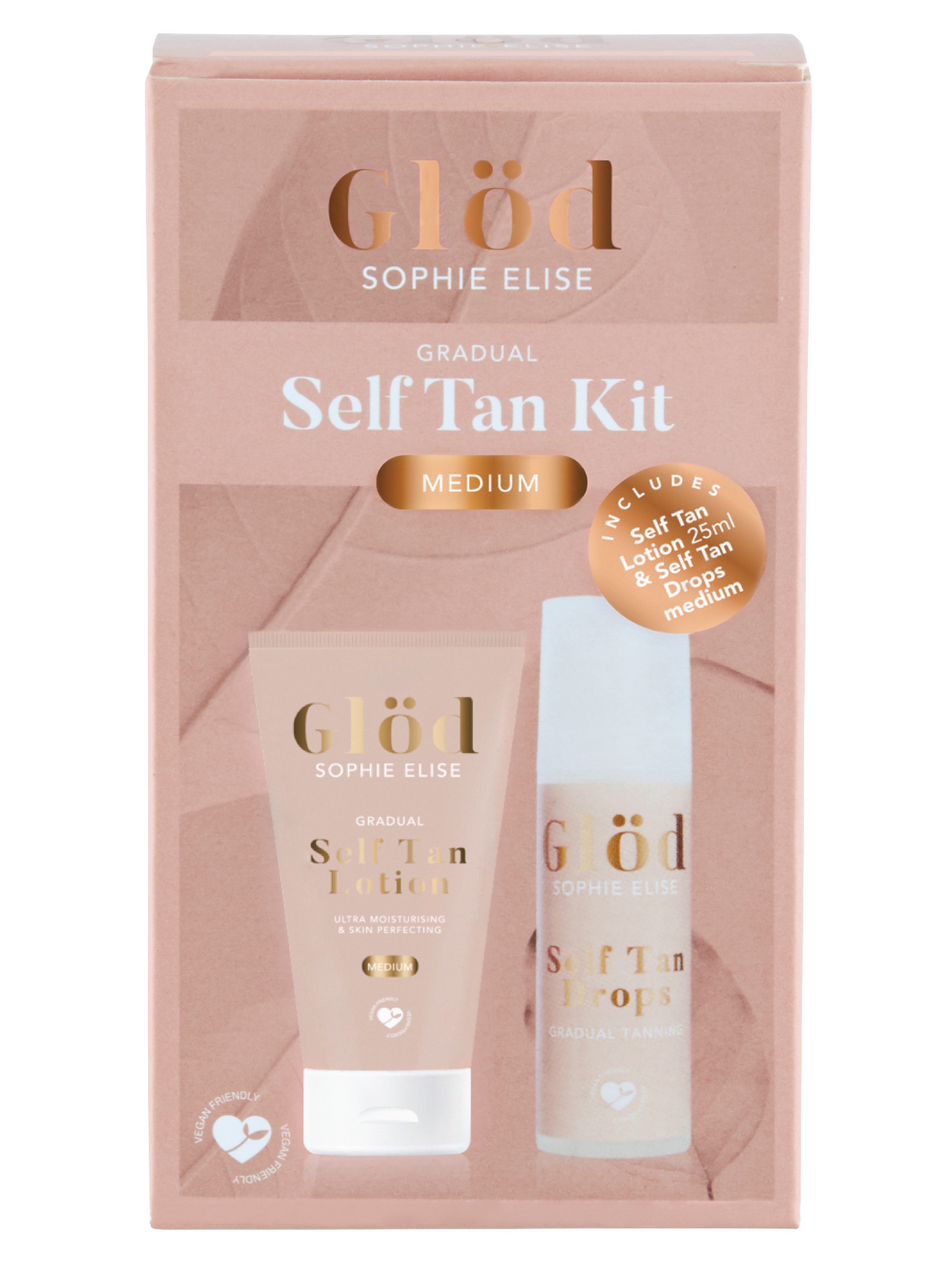Glöd Sophie Elise Gradual Self Tan Kit Medium, 1 sett