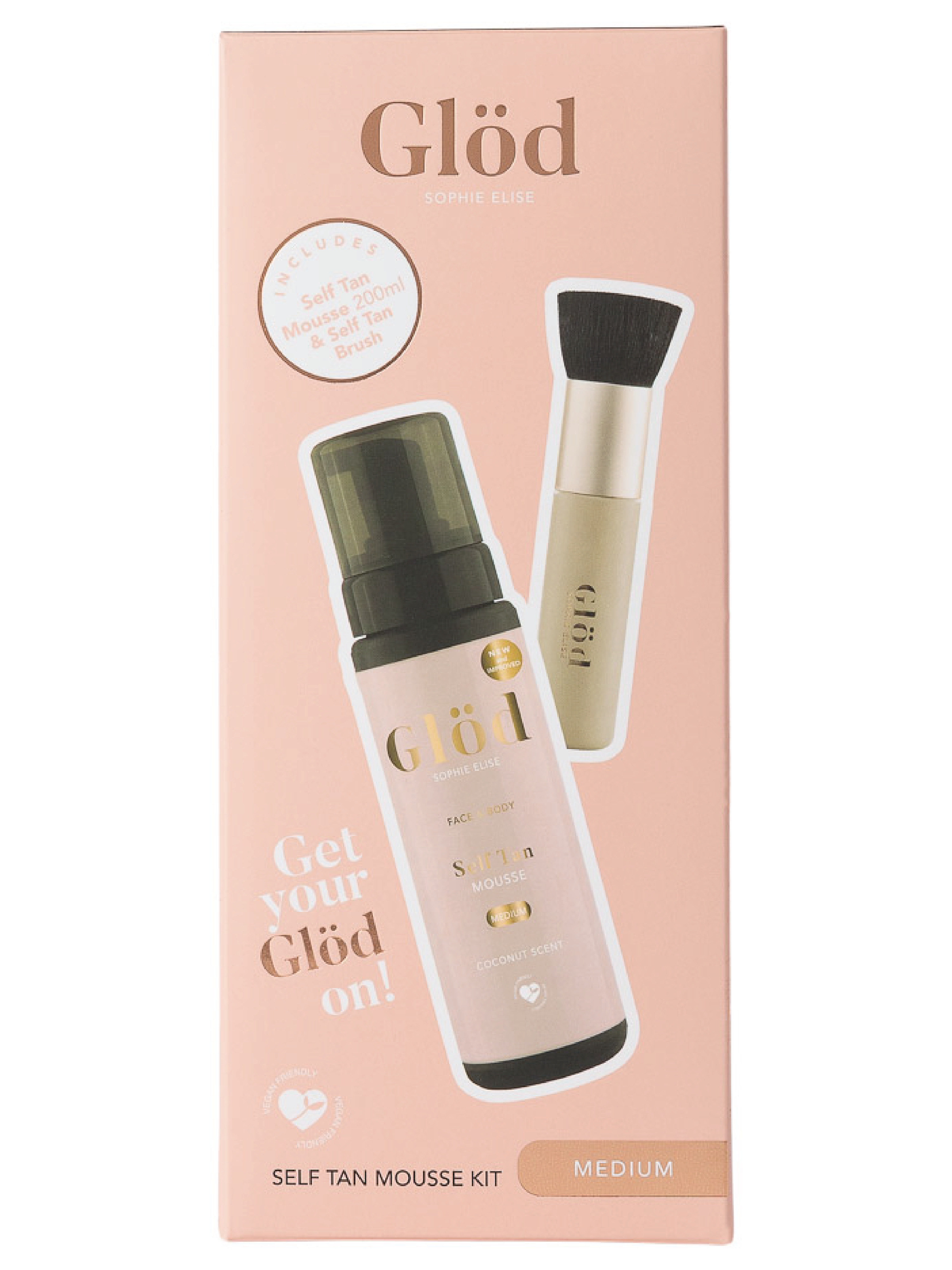 Glöd Sophie Elise Self Tan Mousse Kit Medium, 1 sett