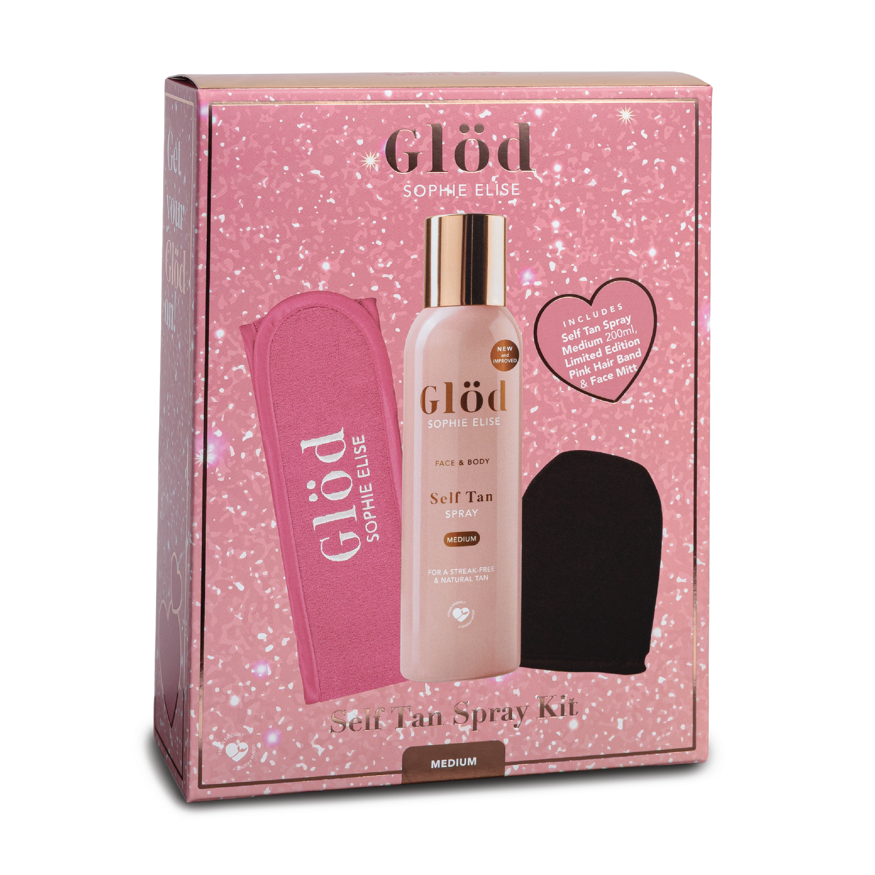 Glöd Sophie Elise Self Tan Spray Medium Kit, 1 sett