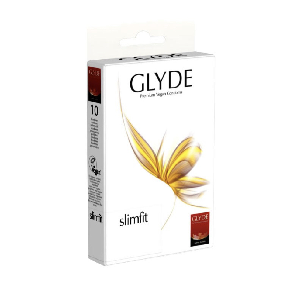 Glyde Premium Vegan Condoms Slimfit, 10 stk.