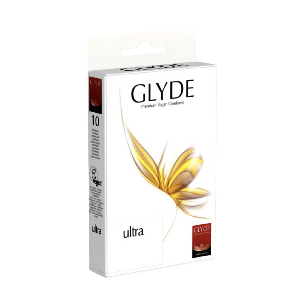 Glyde Premium Vegan Condoms Ultra, 10 stk.