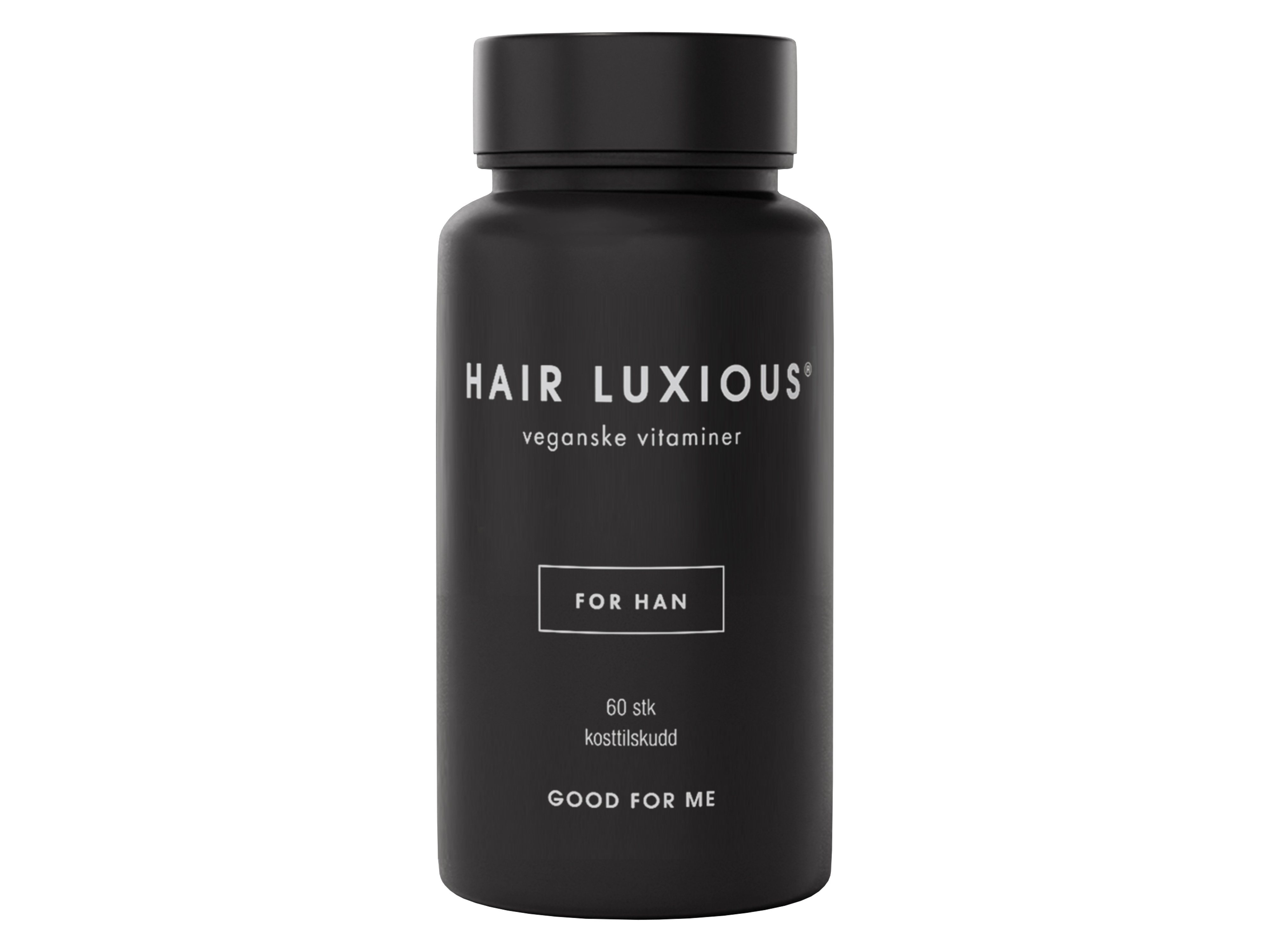 Good For Me Hair Luxious Veganske Vitaminer for han, 60 tabletter