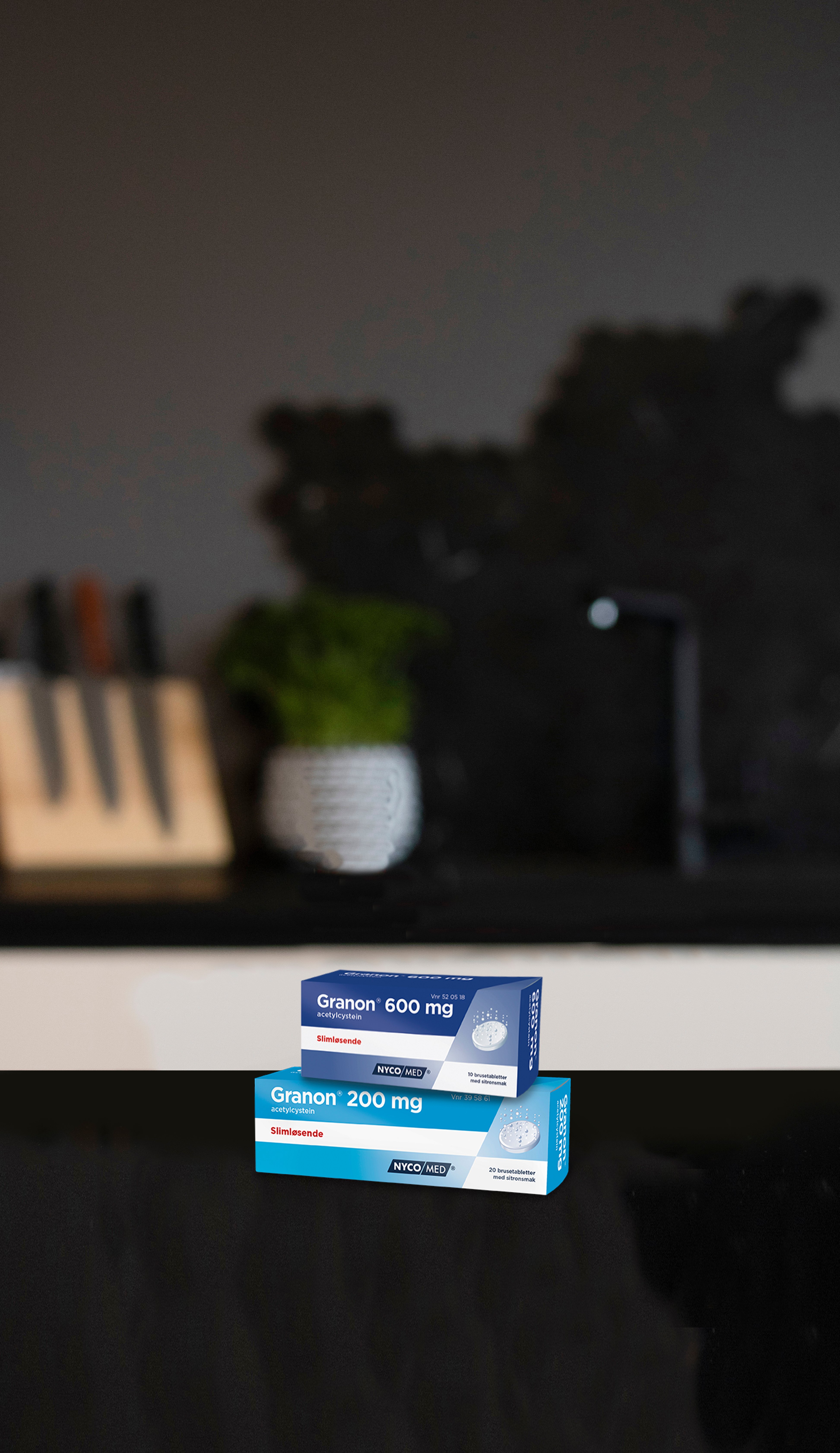 Granon Brusetabletter 600mg, 10 stk.