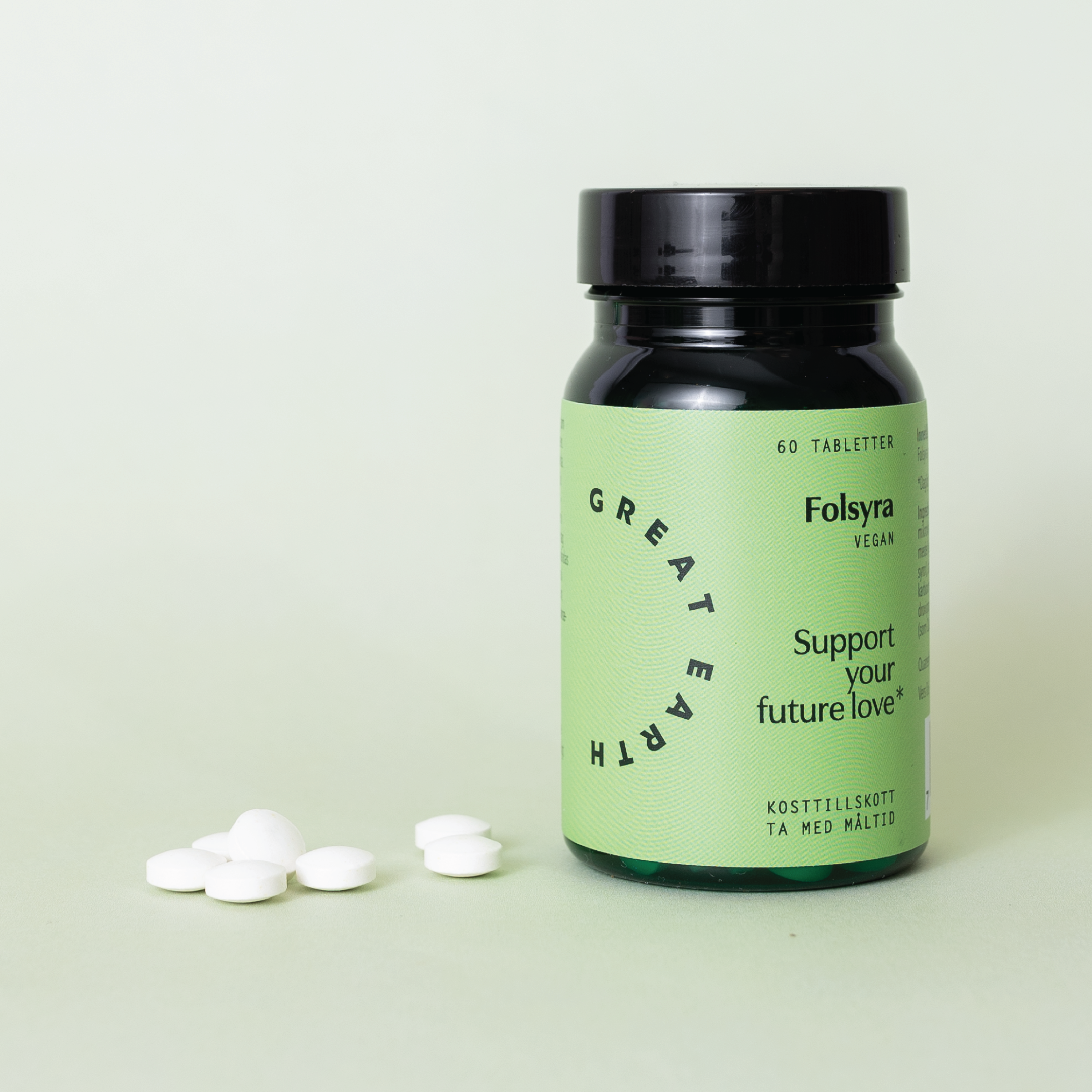 Great Earth Folsyre tabletter, 60 stk.