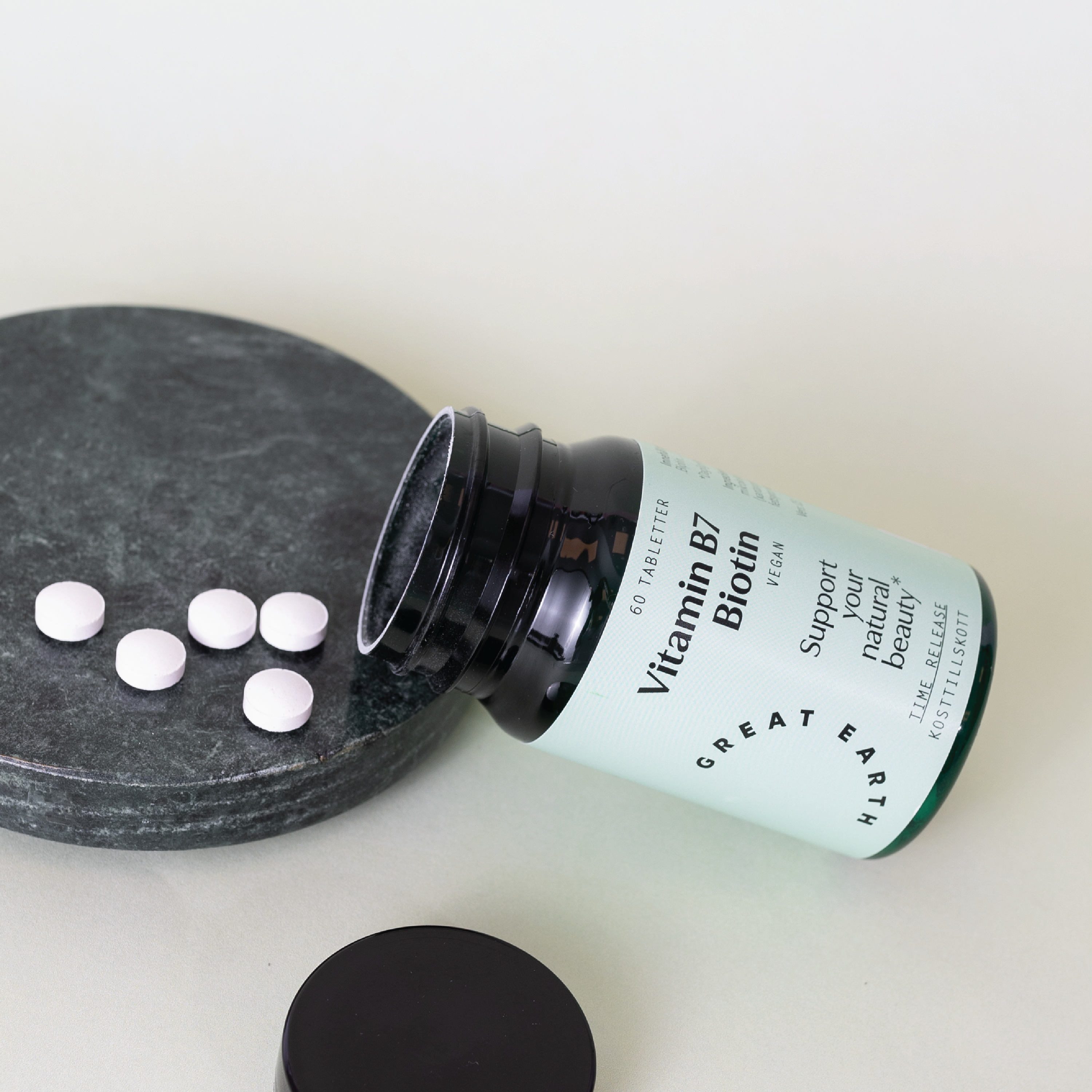 Great Earth Vitamin B7 Biotin tabletter, 60 stk.