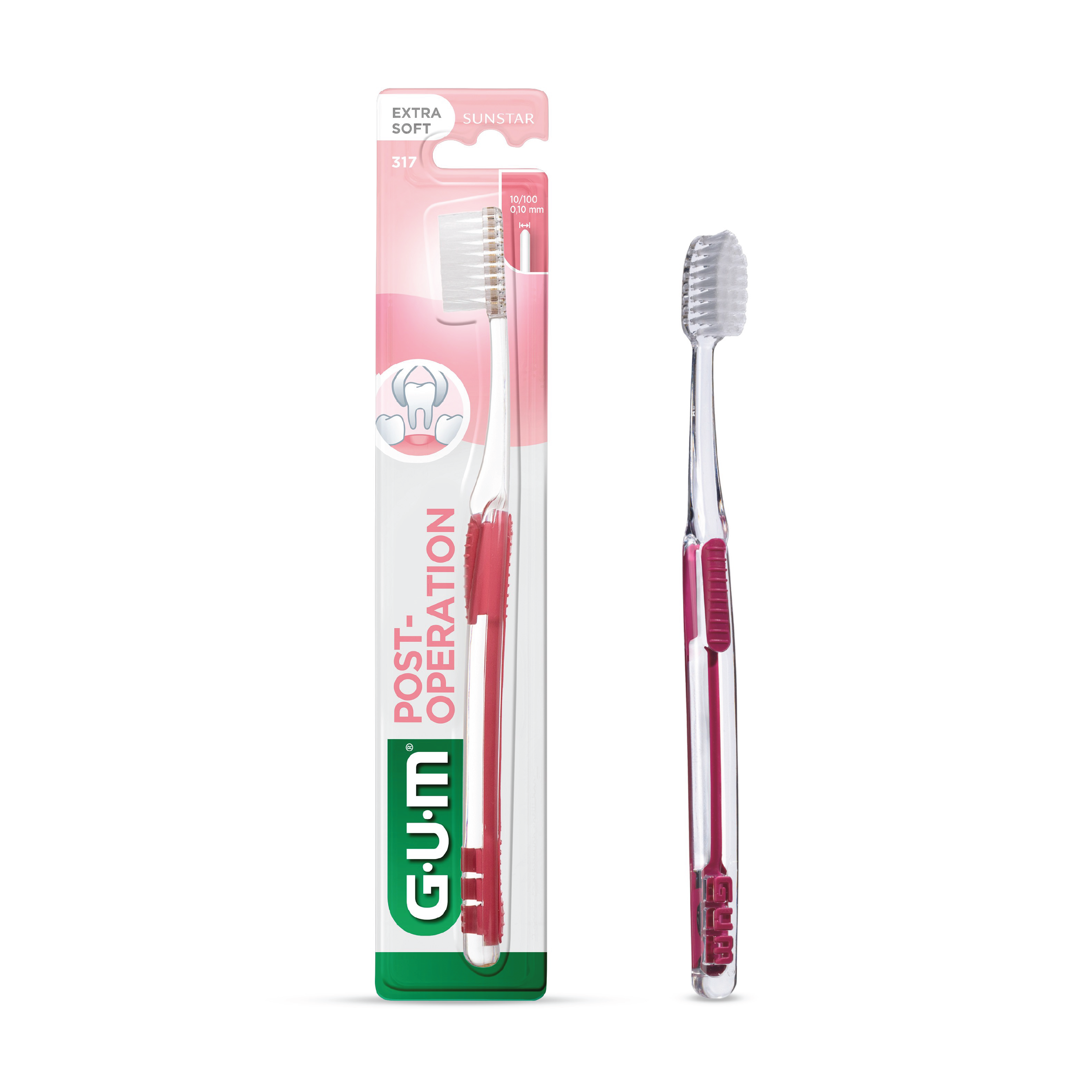 Gum Gum Post-Operation Delicate Super Soft, Assorterte farger, 1 stk.