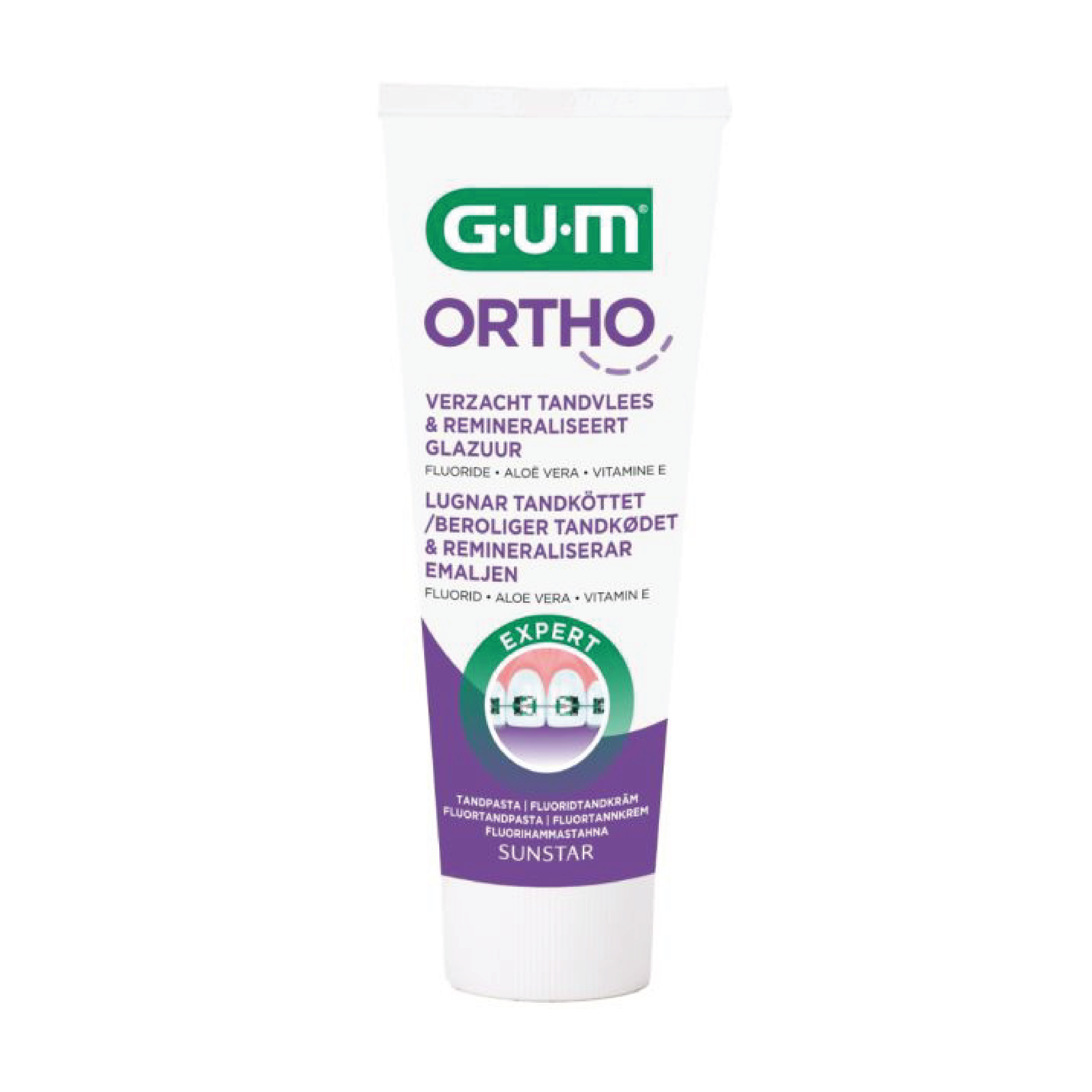 Gum Ortho Tannkrem Regulering, 75 ml