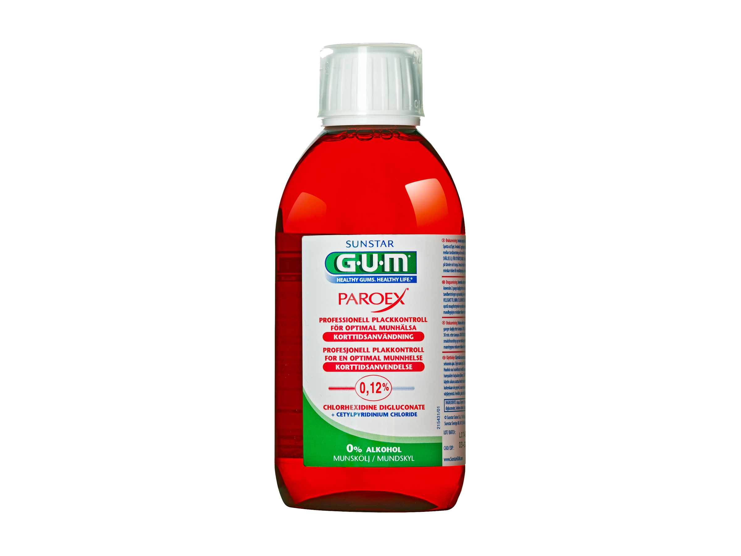 Gum Paroex munnskyll klorhexidin 0,12%, 300 ml