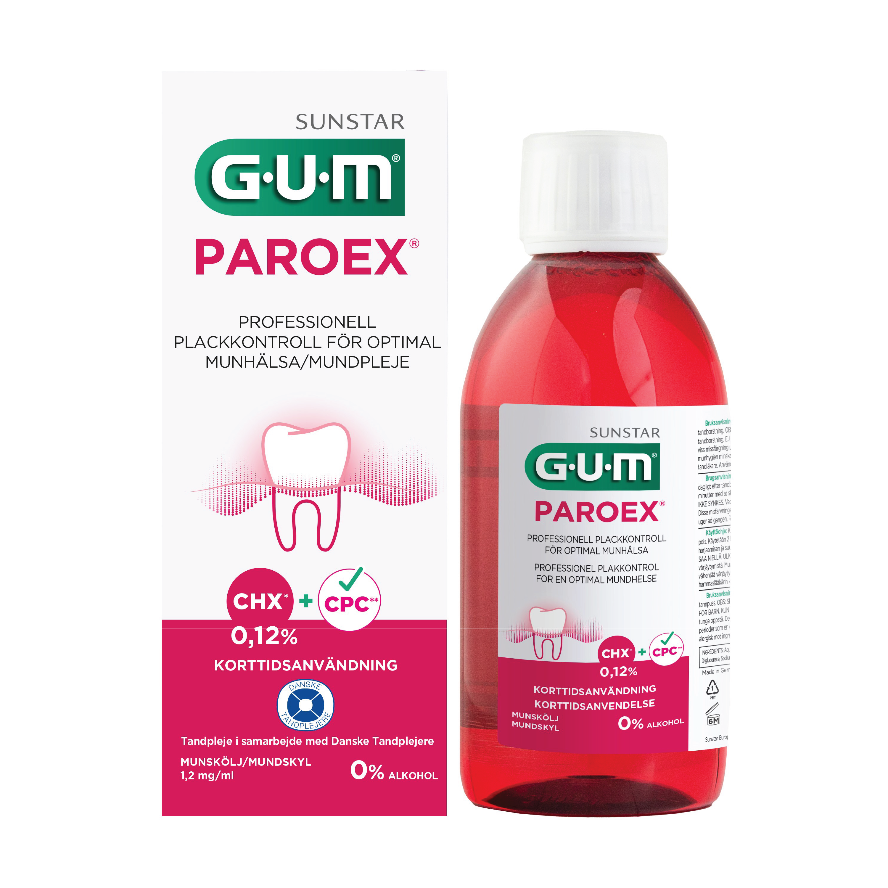 Gum Paroex munnskyll klorhexidin 0,12%, 300 ml
