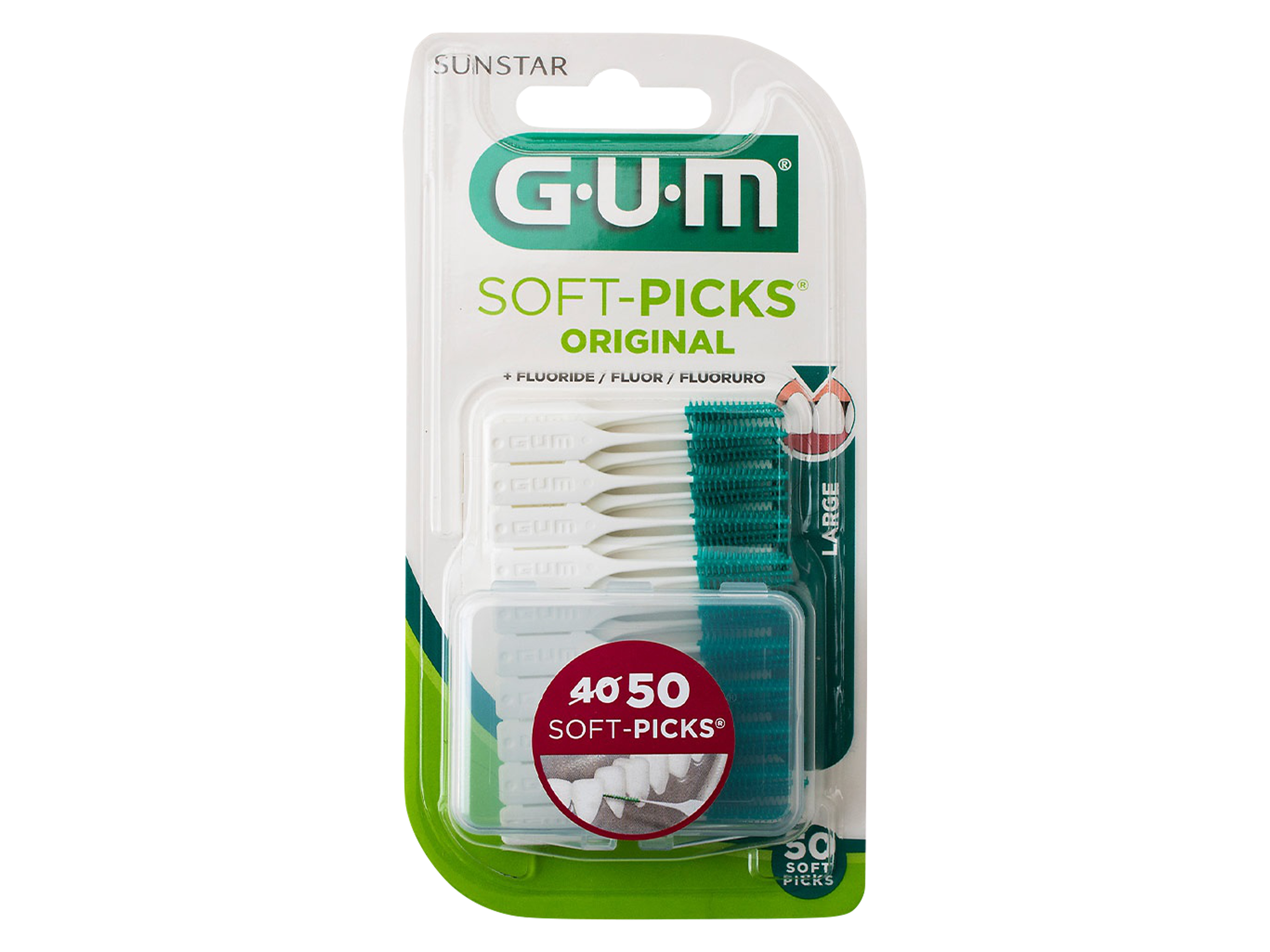Gum Soft-Picks Original, Large, 50 stk.