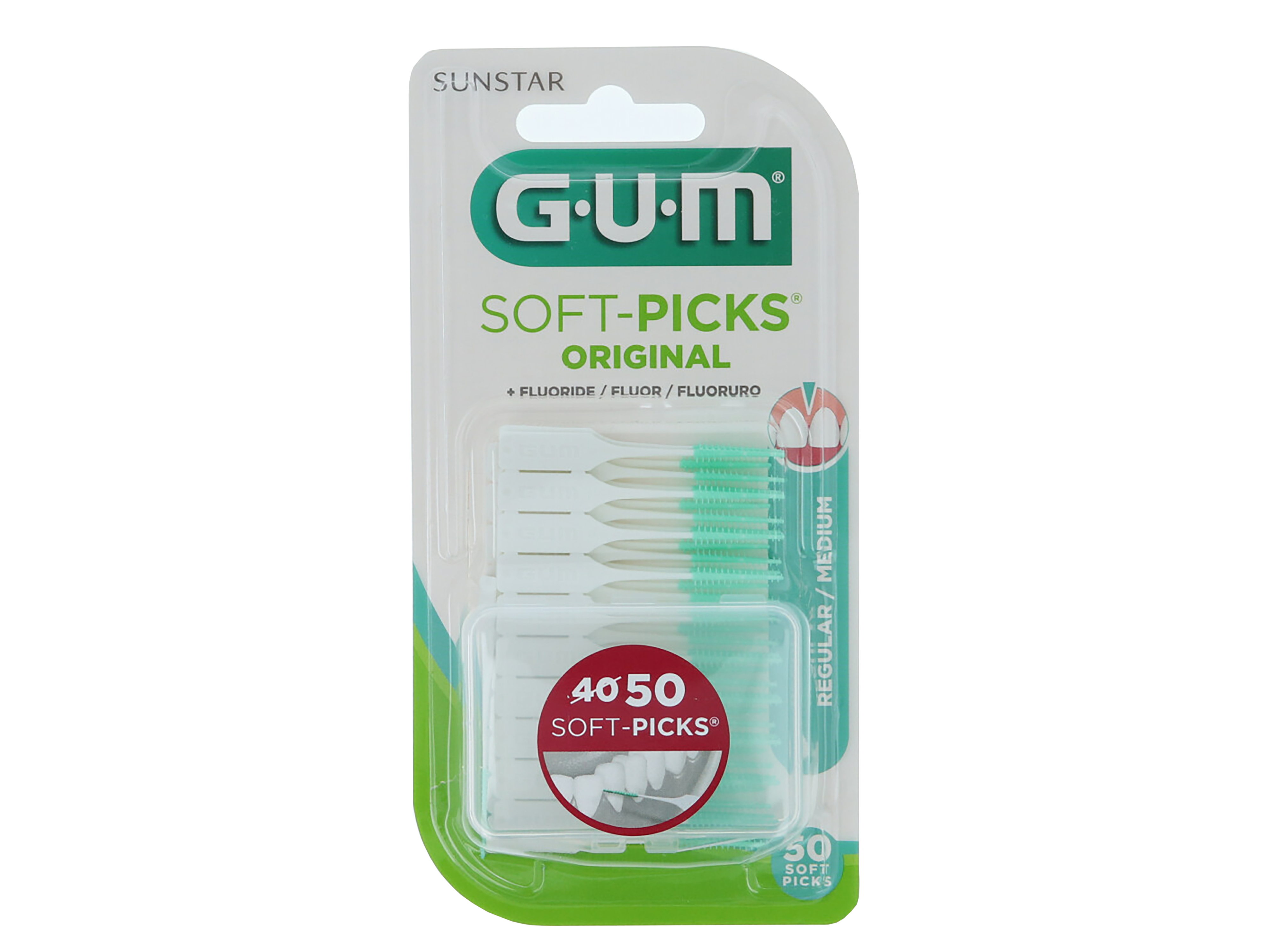 Gum Soft-Picks Original, Regular/Medium, 50 stk.