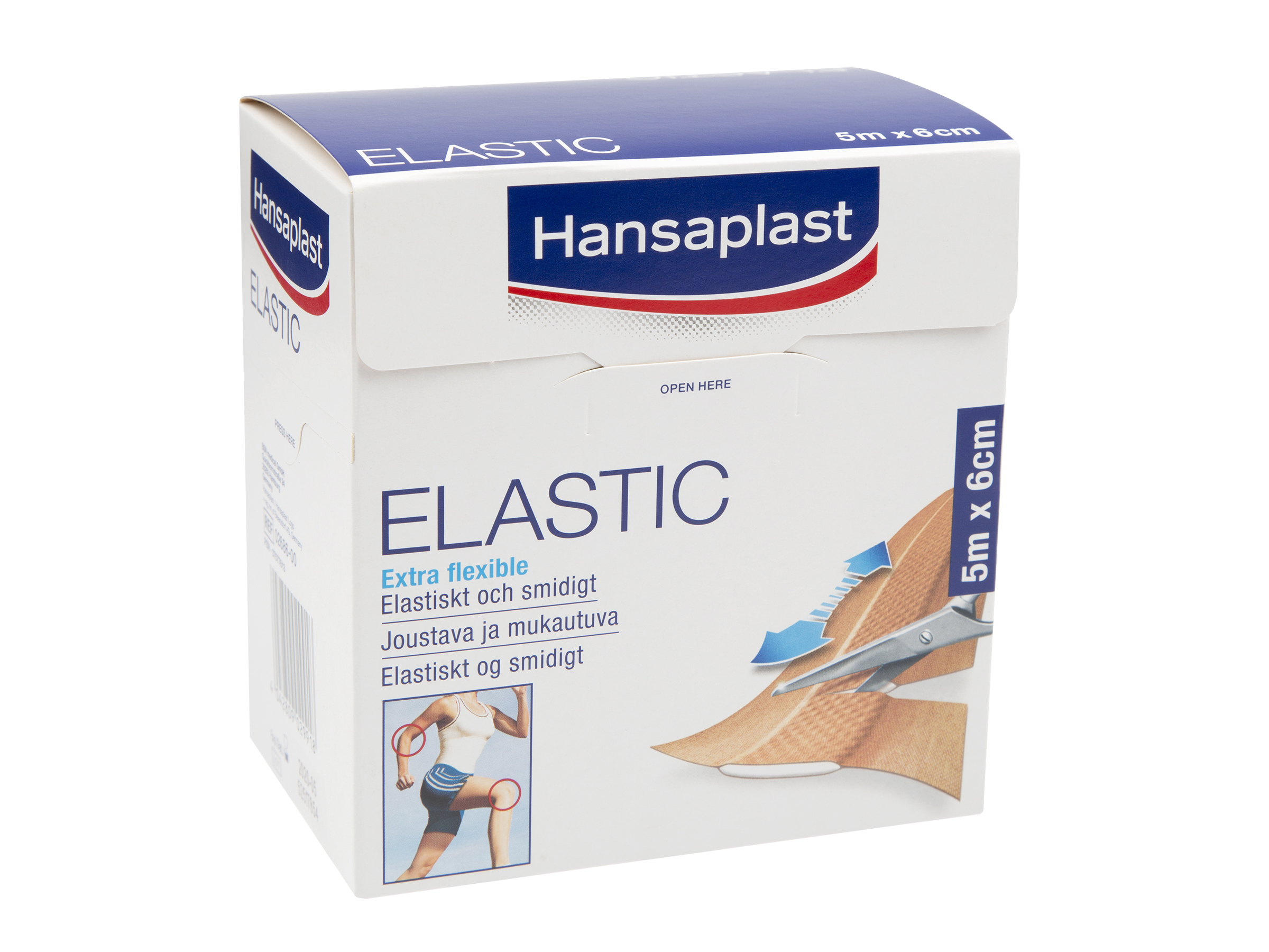 Hansaplast elastic 6 cm x 5 m, 1 stk.