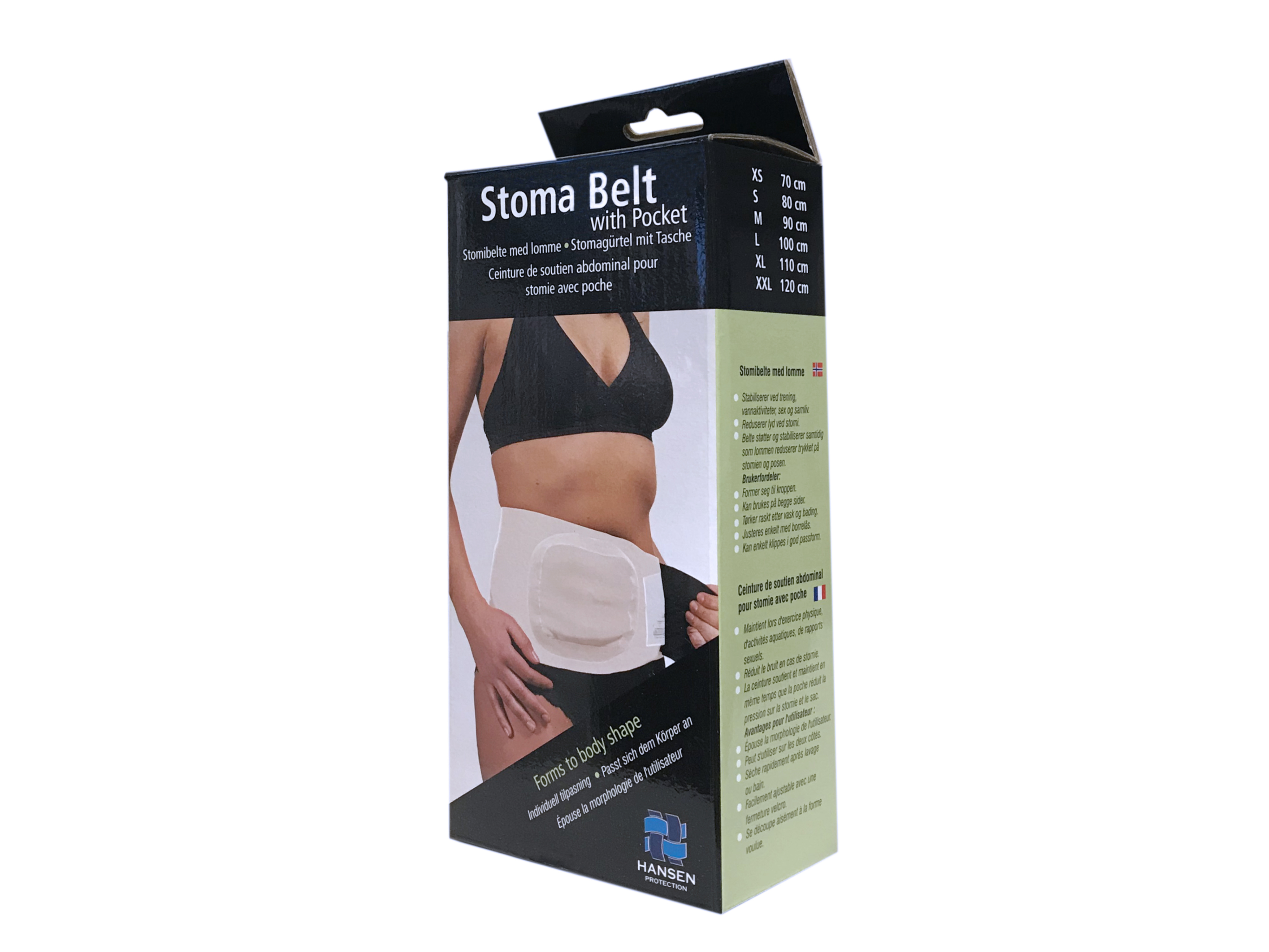 Hansen Protection HH Stomibelte m/lomme, Str S, 80 cm, 1 stk.