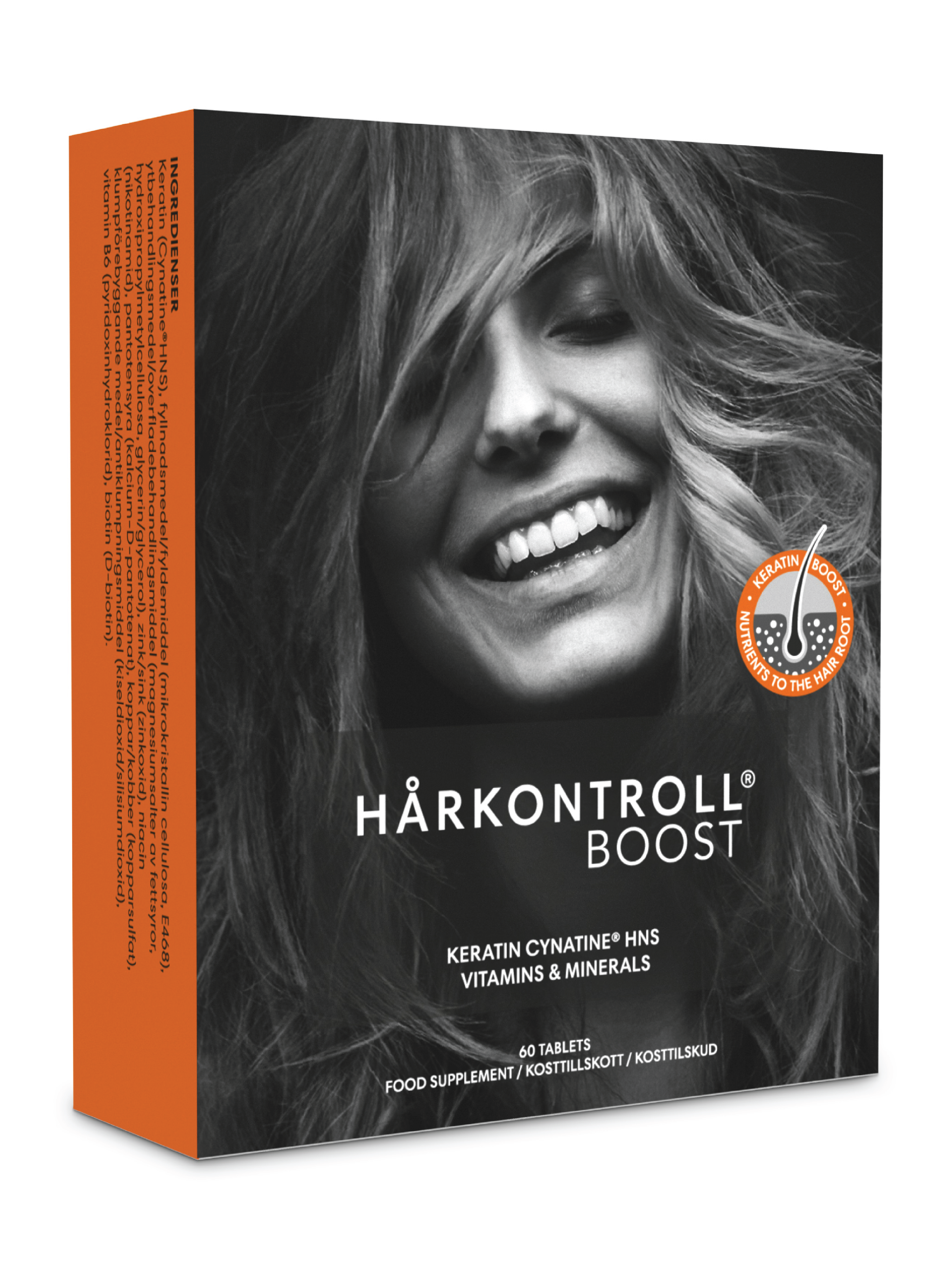 Hårkontroll Boost, 60 tabletter