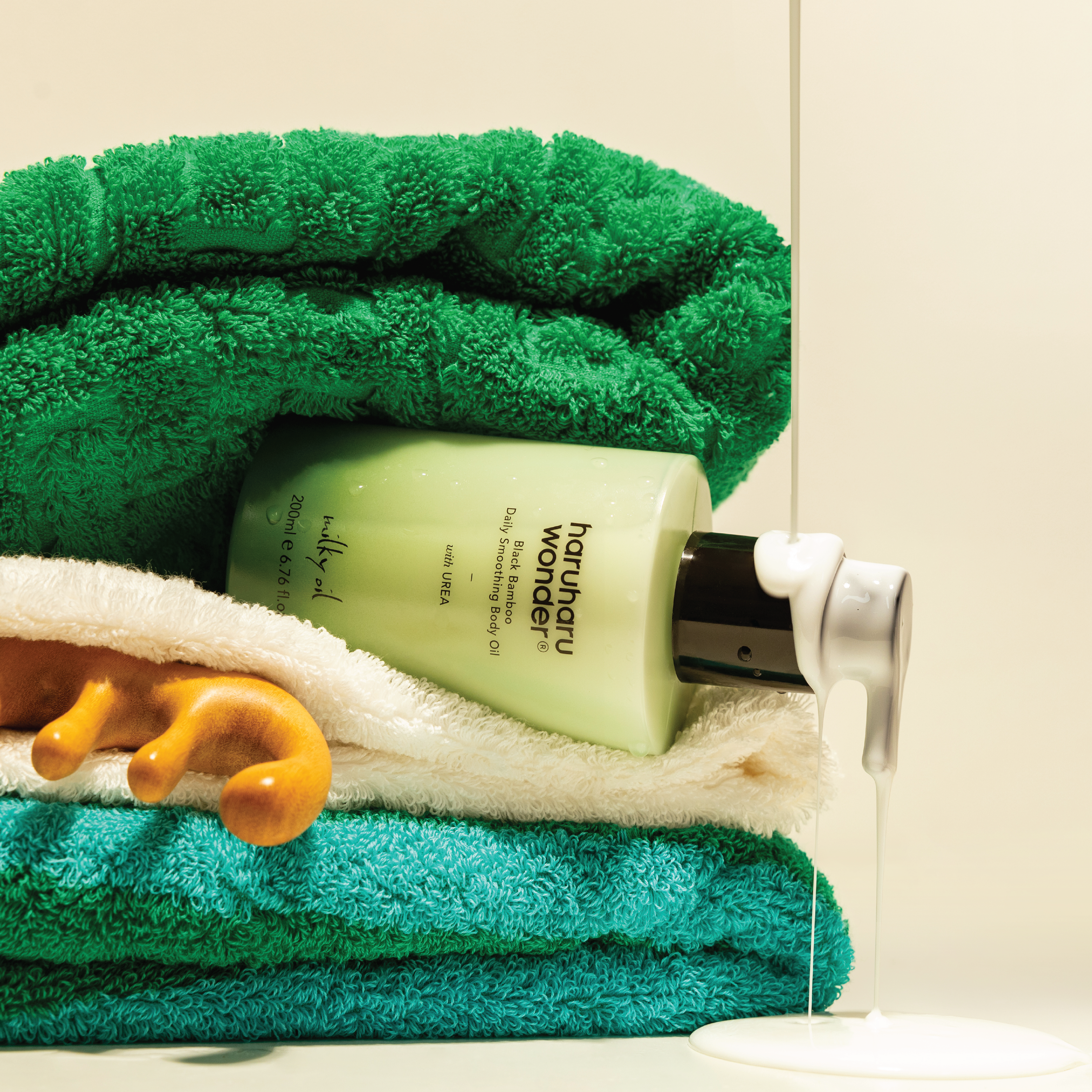 haruharu wonder Black Bamboo Daily Smoothing Body Oil, 200 ml