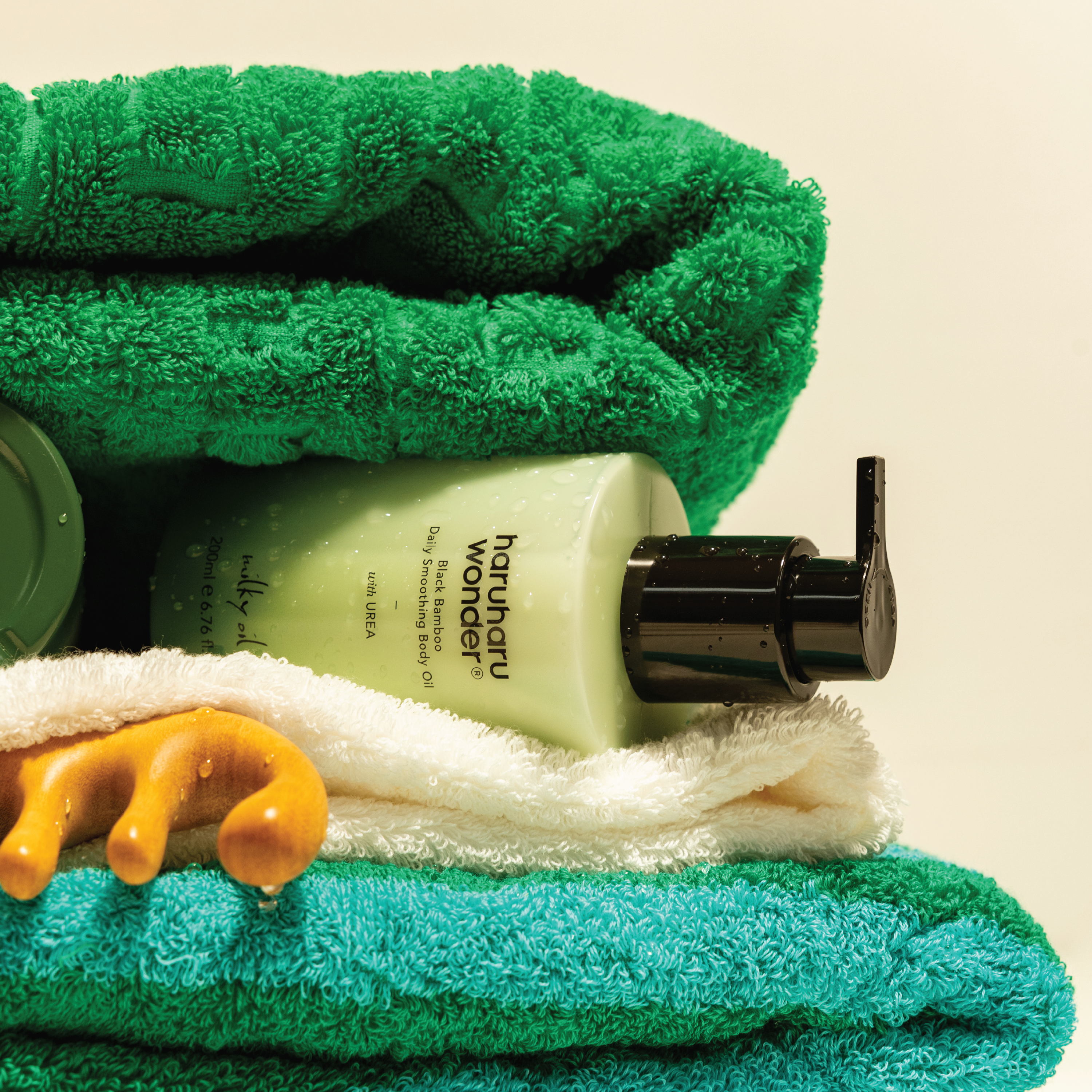 haruharu wonder Black Bamboo Daily Smoothing Body Oil, 200 ml